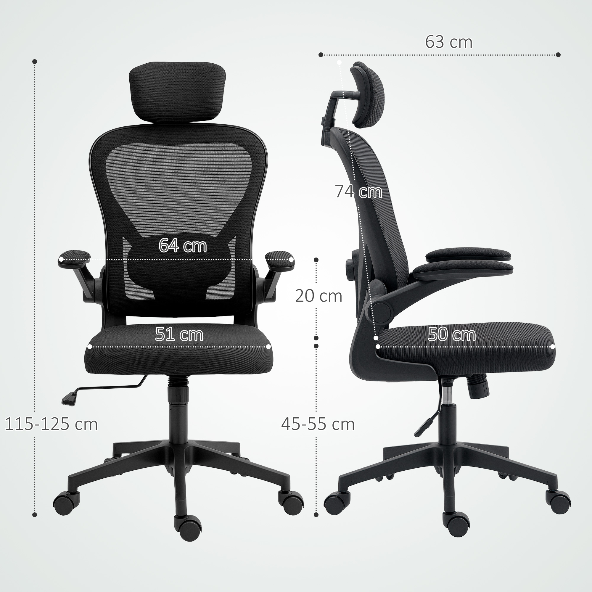Biuro kėdė juoda 2