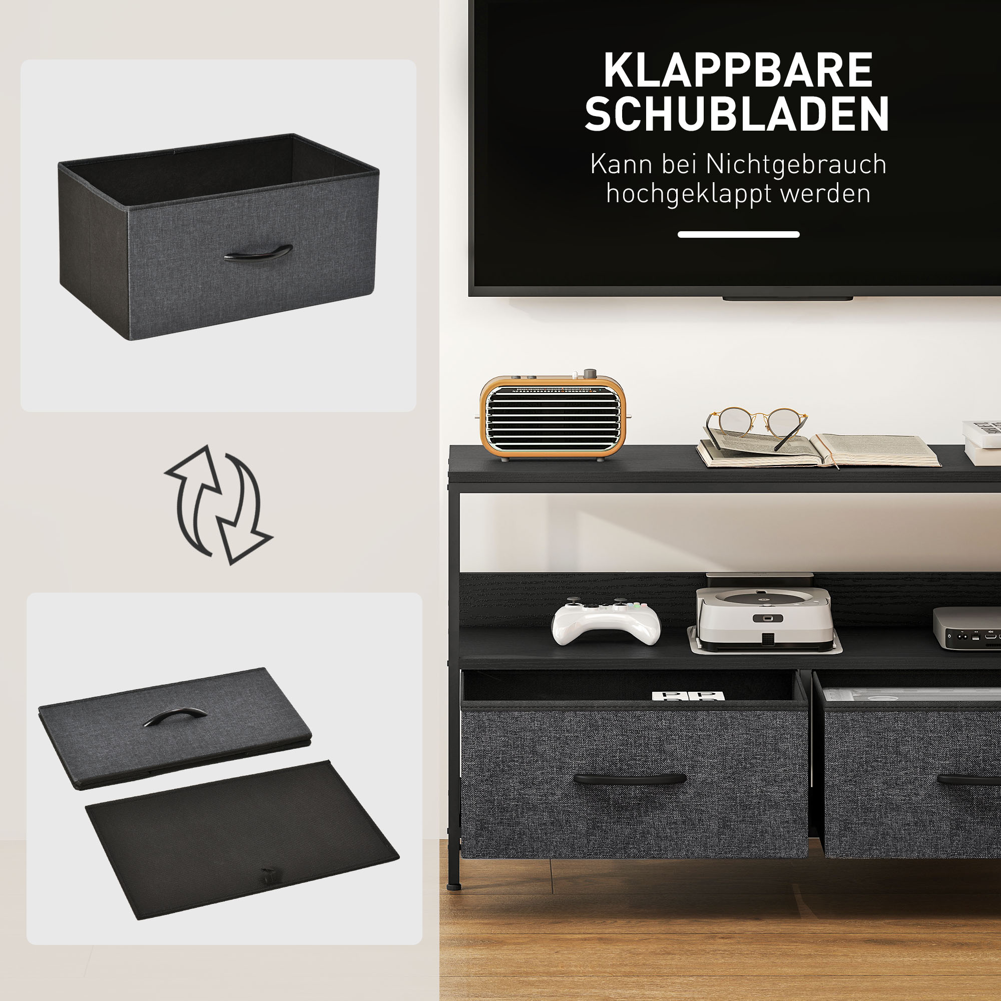 TV staliukas 98 × 29 × 56 cm 3