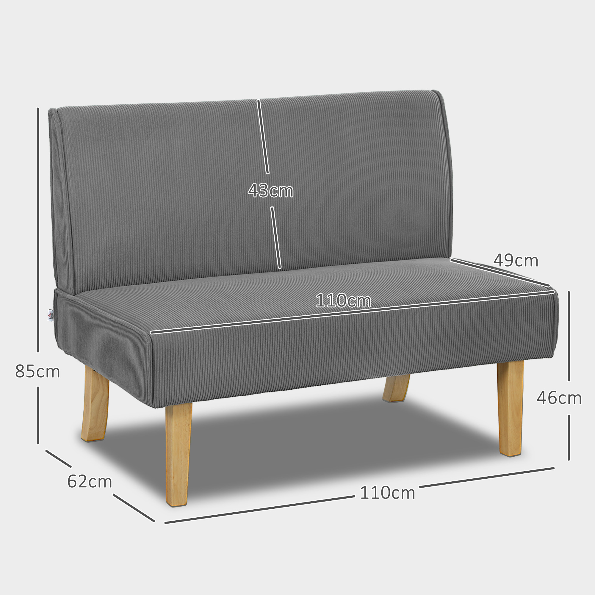 Sofa 110 x 62 x 85 cm 2