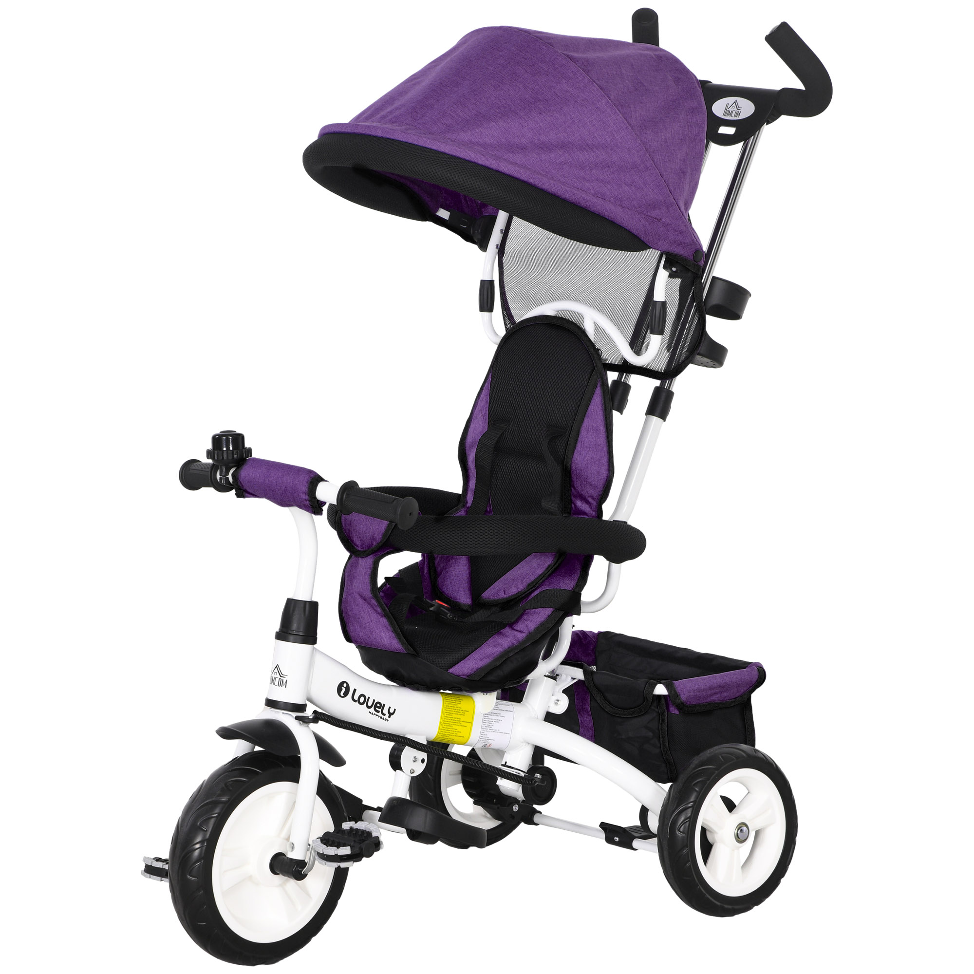 Vaikiškas triratukas violetinis