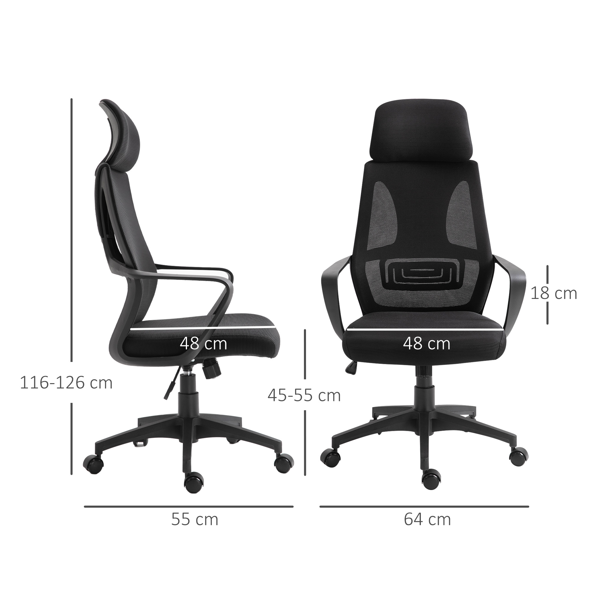 Biuro kėdė juoda 2