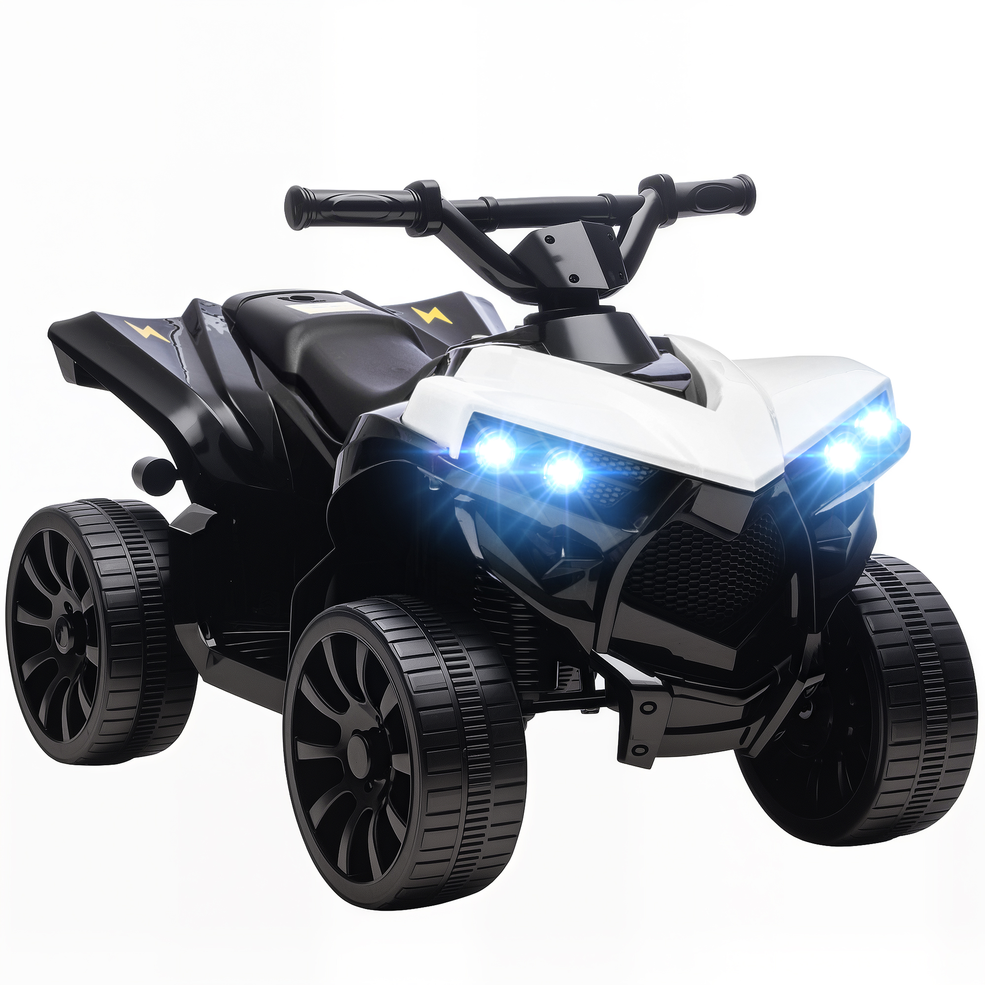 Bērnu elektriskais kvadracikls balts
