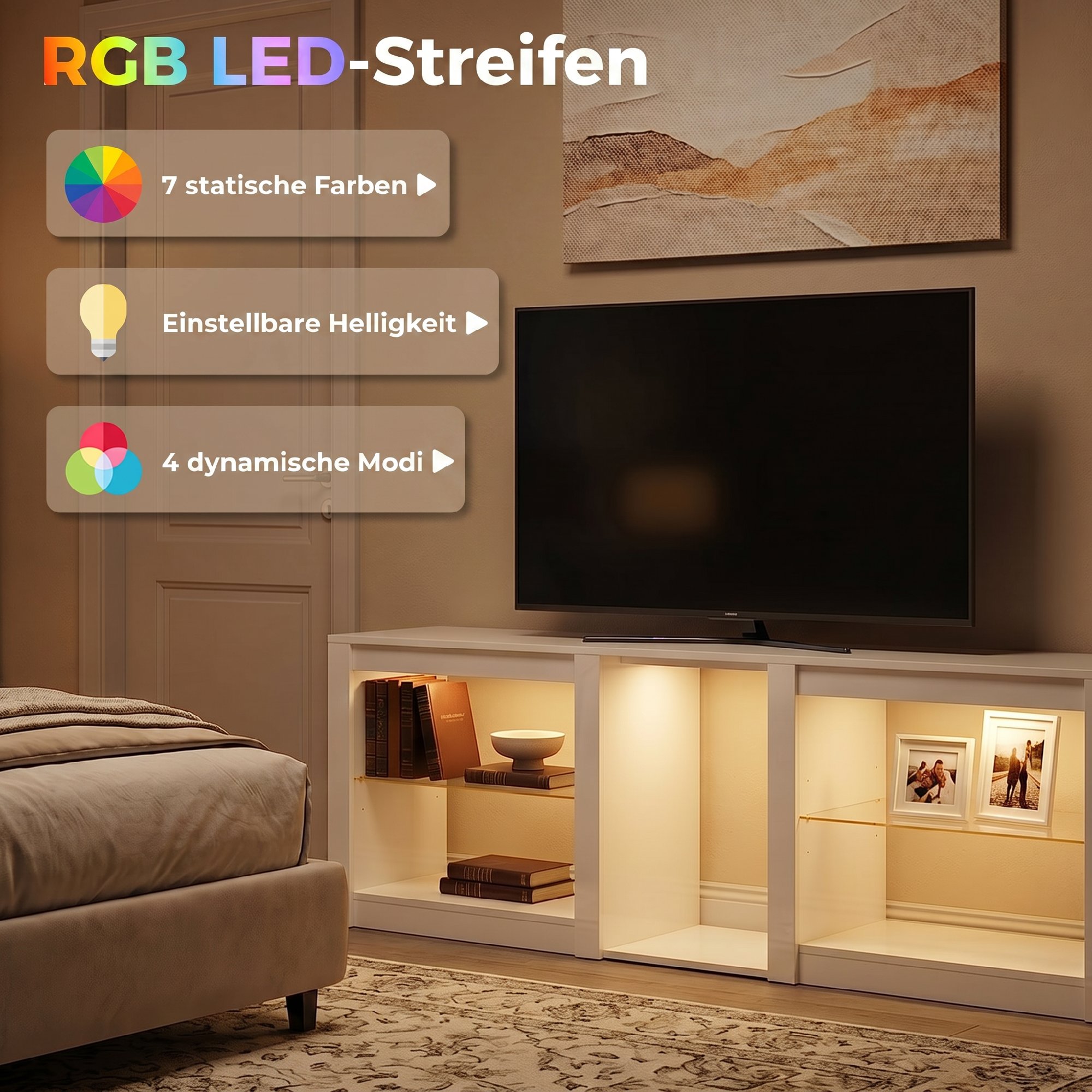 TV spintelė 160 x 35 x 52 cm 3