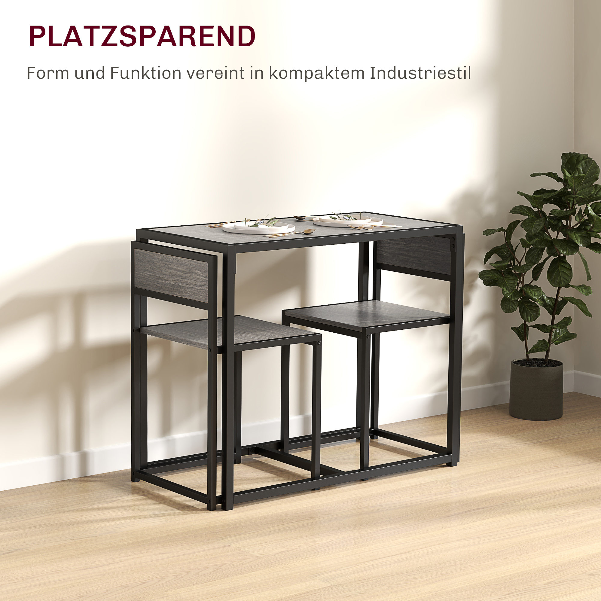 Baro stalo komplektas 90 x 47 x 76 cm 3 vnt. 3