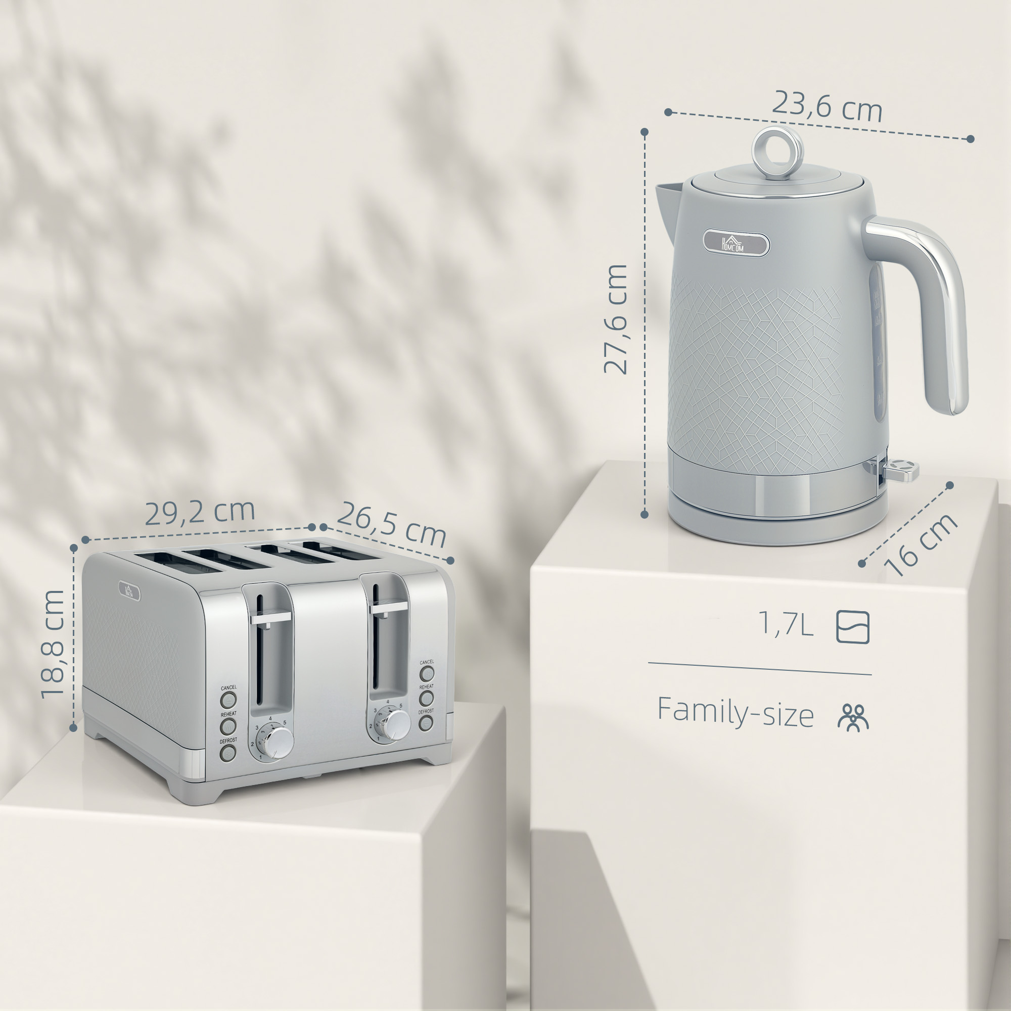 Virdulys ir skrudintuvas 1,7 l 2 vnt. 2