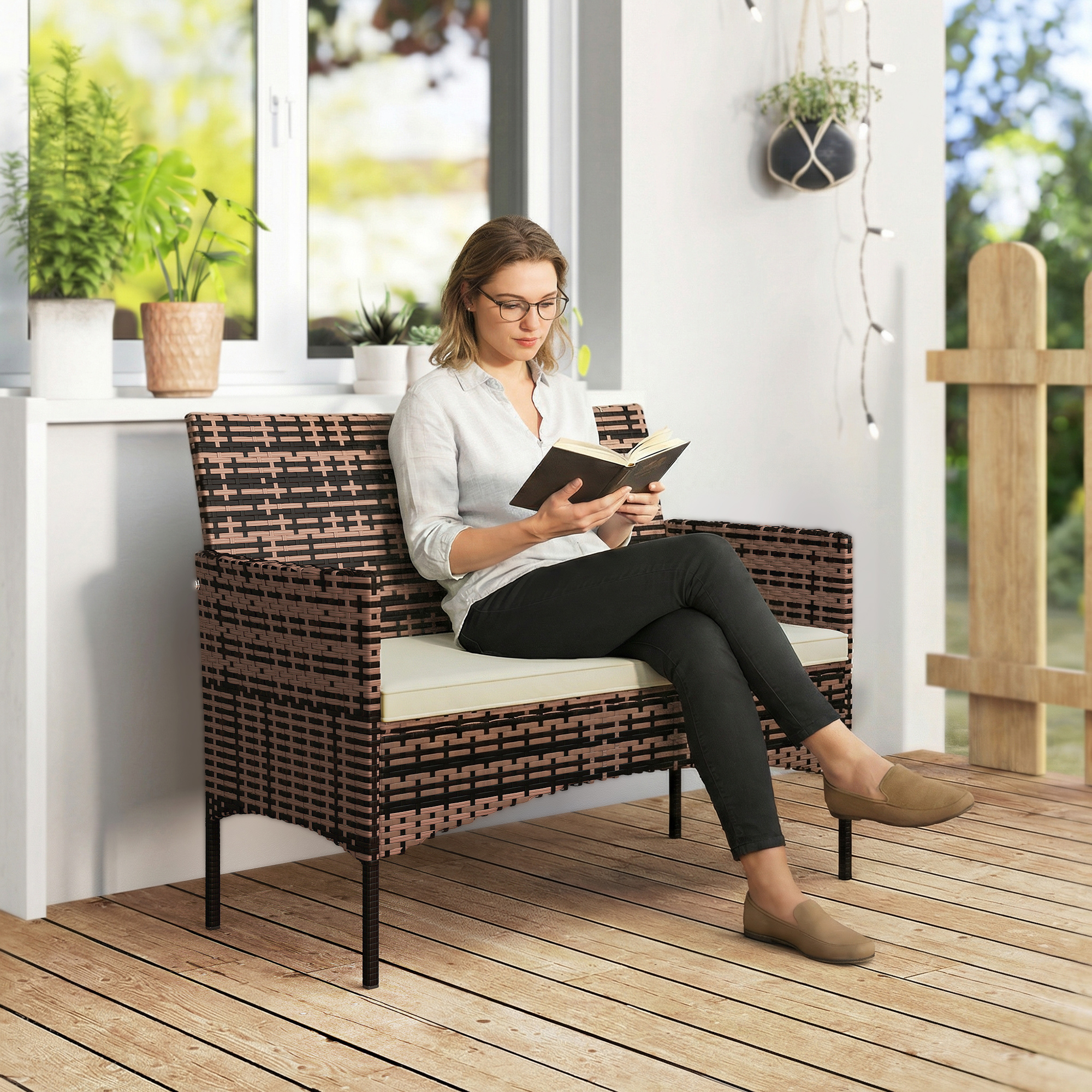 Sodo sofa 115 x 63 x 85 cm 2 vietų