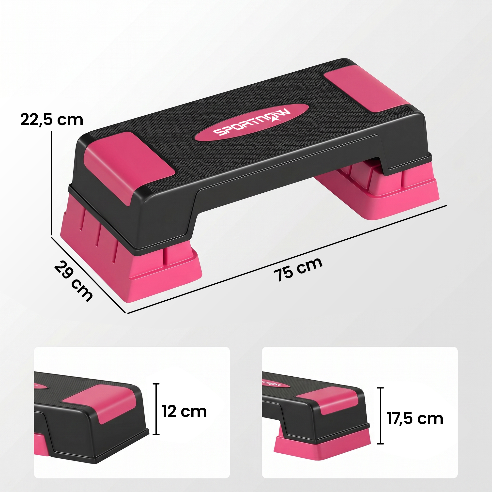 Aerobikos stepas 75 x 29 cm 2