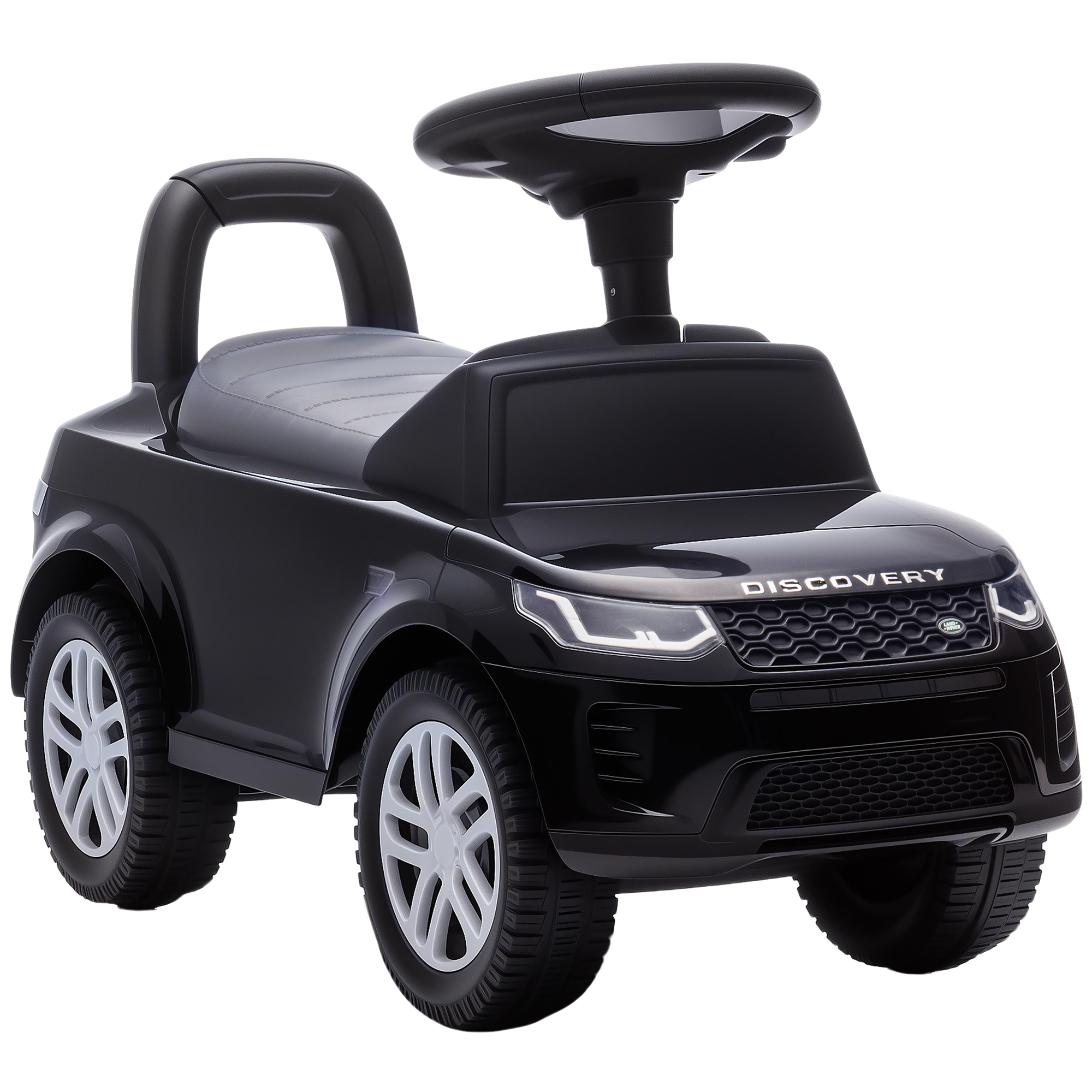Paspiriama mašinėlė „Land Rover Discovery“ su garsais, juoda, 65,5 × 28 × 42 cm