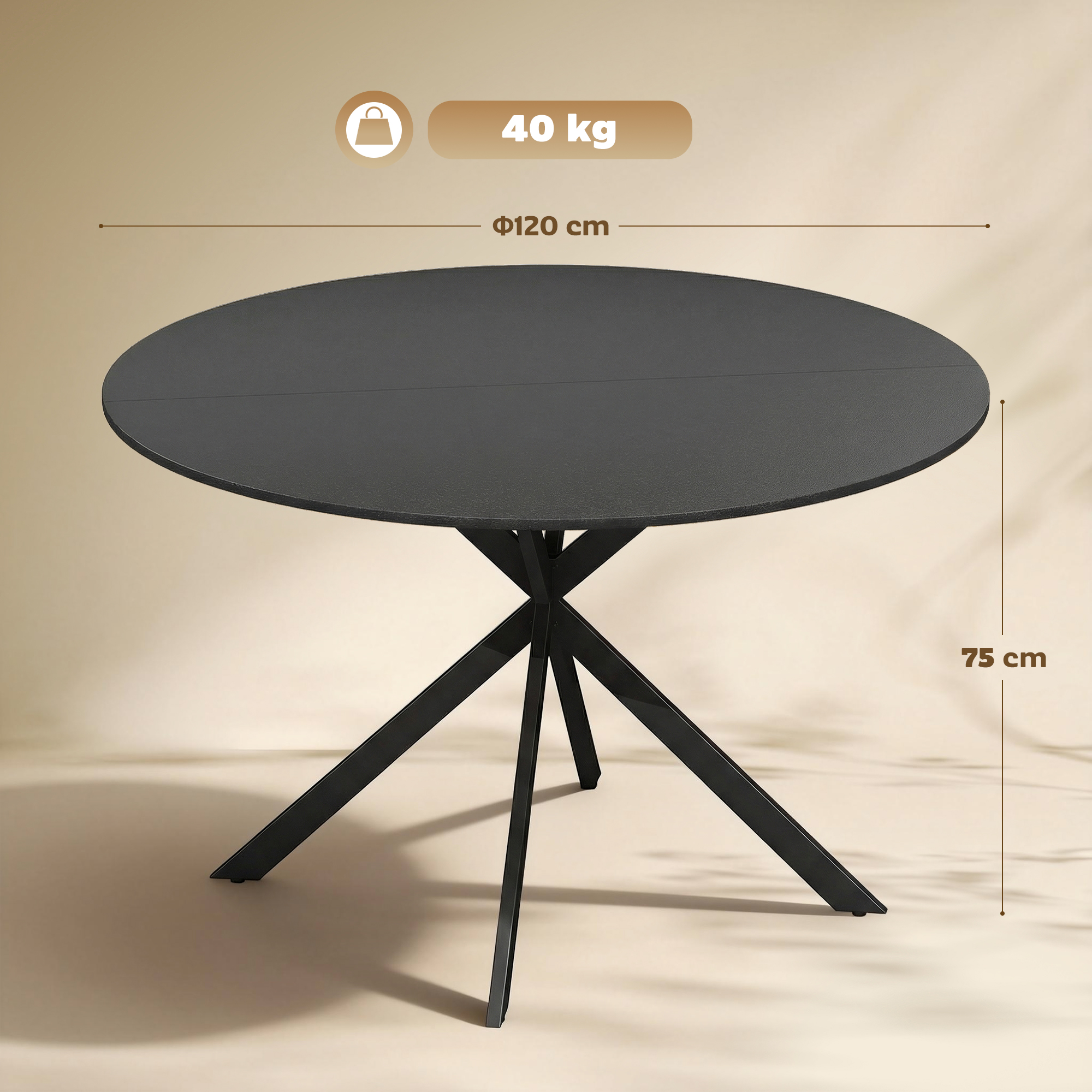 Valgomasis stalas Ø120 cm 2
