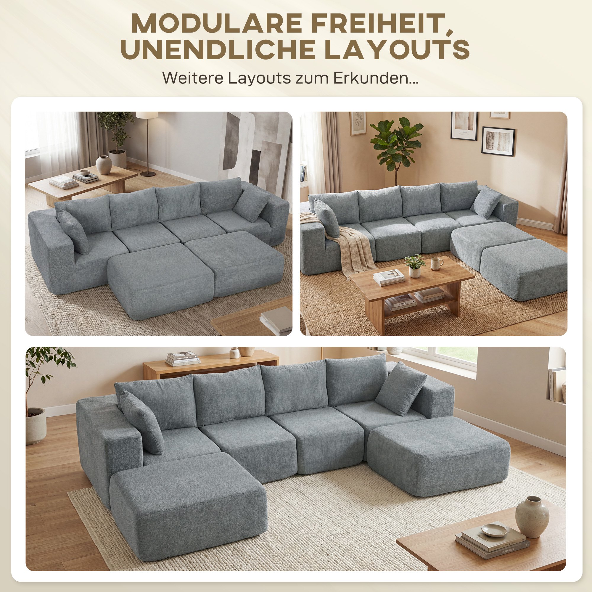 Kampinė sofa tamsiai pilka 3