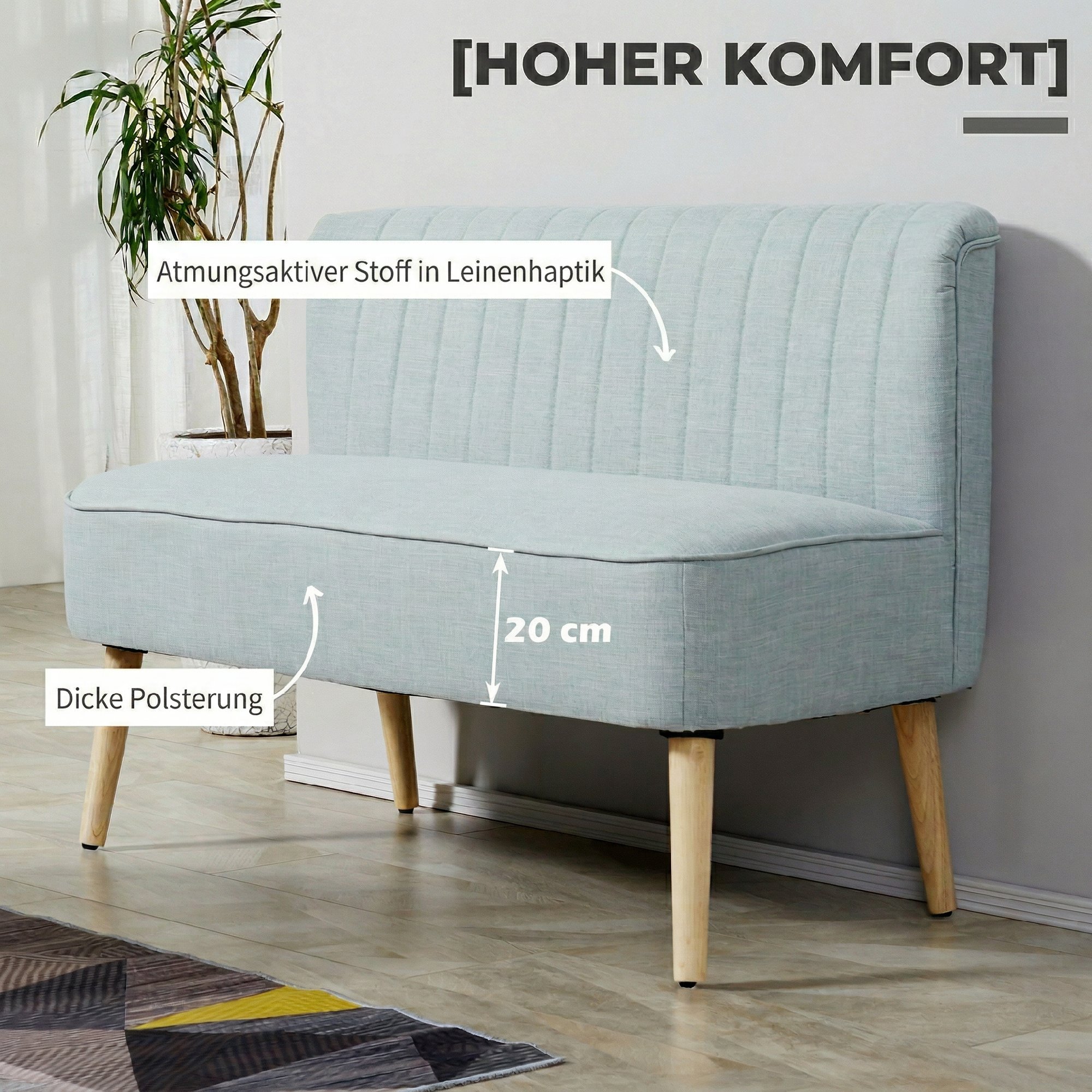 Sofa 117 x 56.5 x 77 cm 3