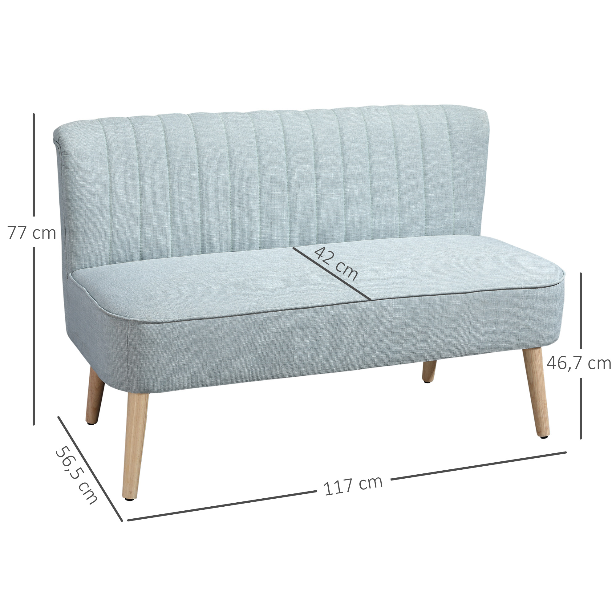 Sofa 117 x 56.5 x 77 cm 2