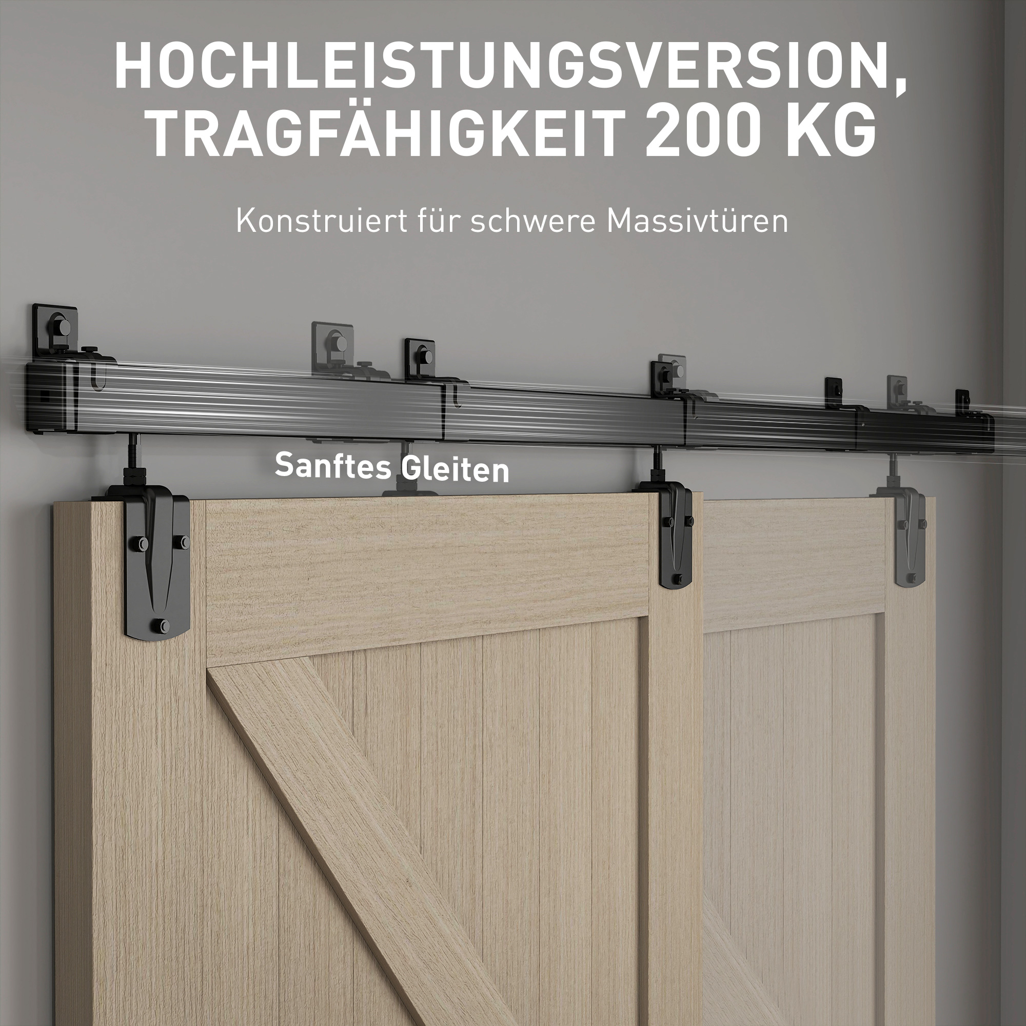 Stumdomų durų komplektas 244 cm 3