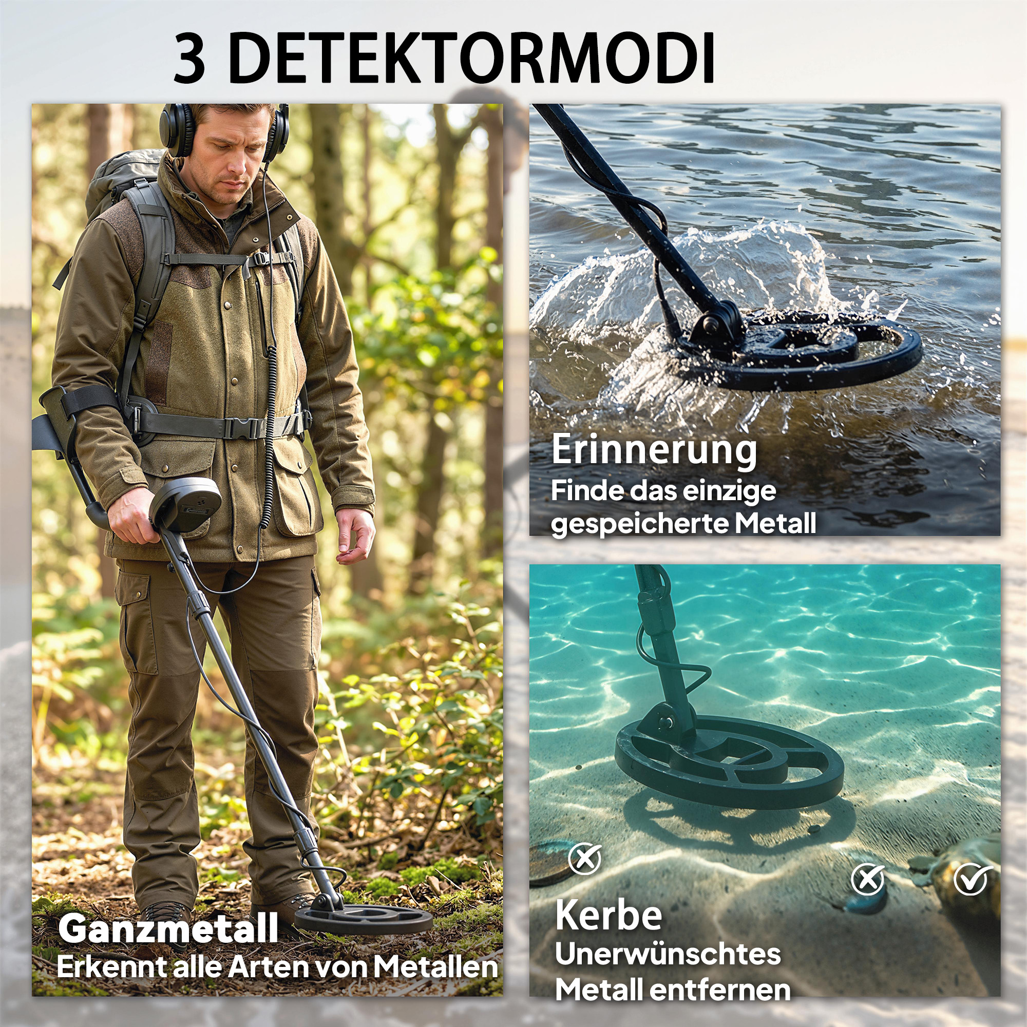 Metalo detektorius juodas 3