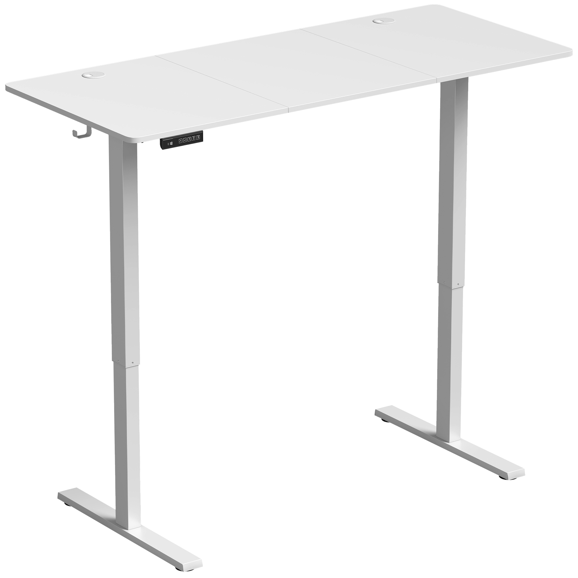 Elektrinis reguliuojamo aukščio rašomasis stalas, 140 x 60 x 72–118 cm
