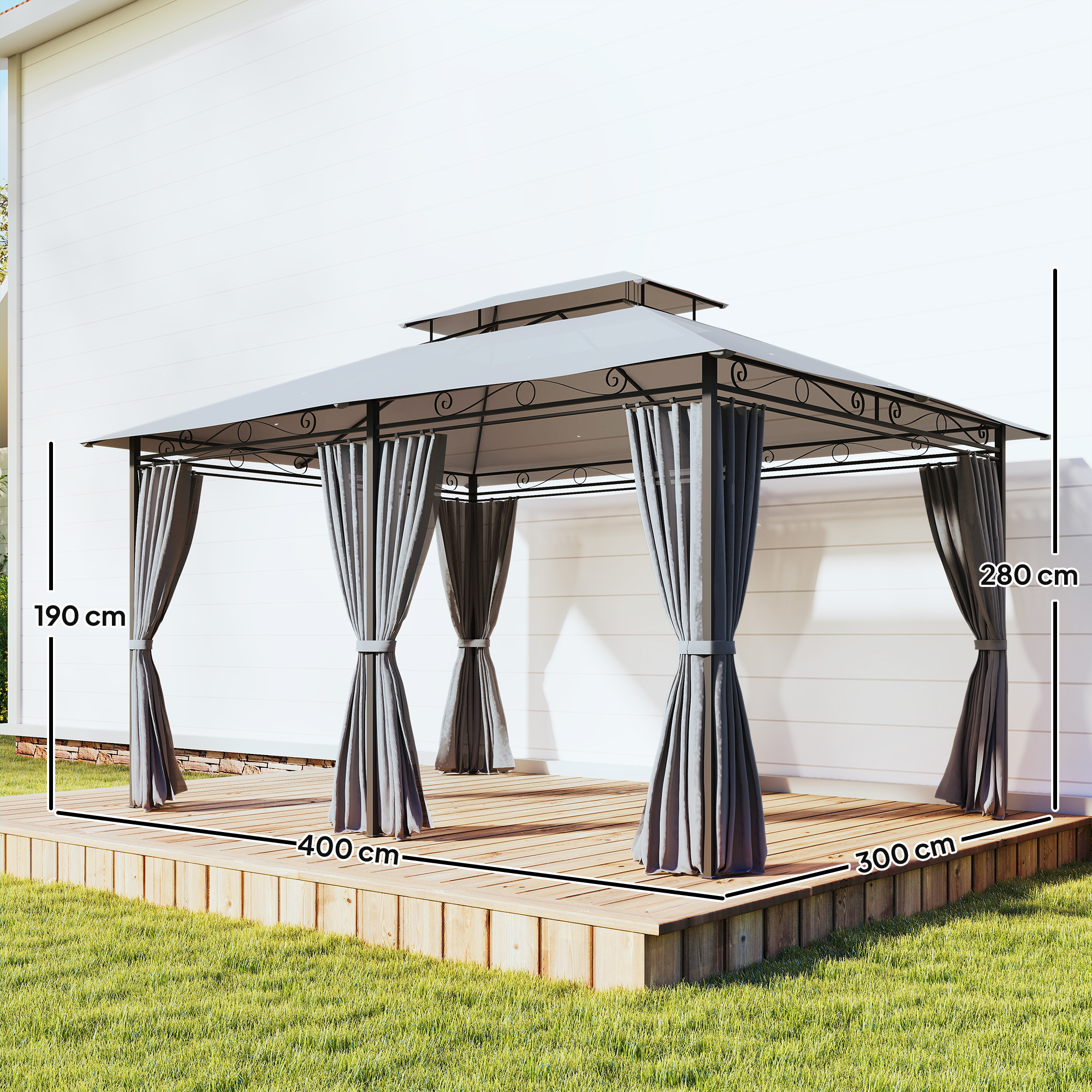 Paviljonas 300 x 400 x 280 cm 2