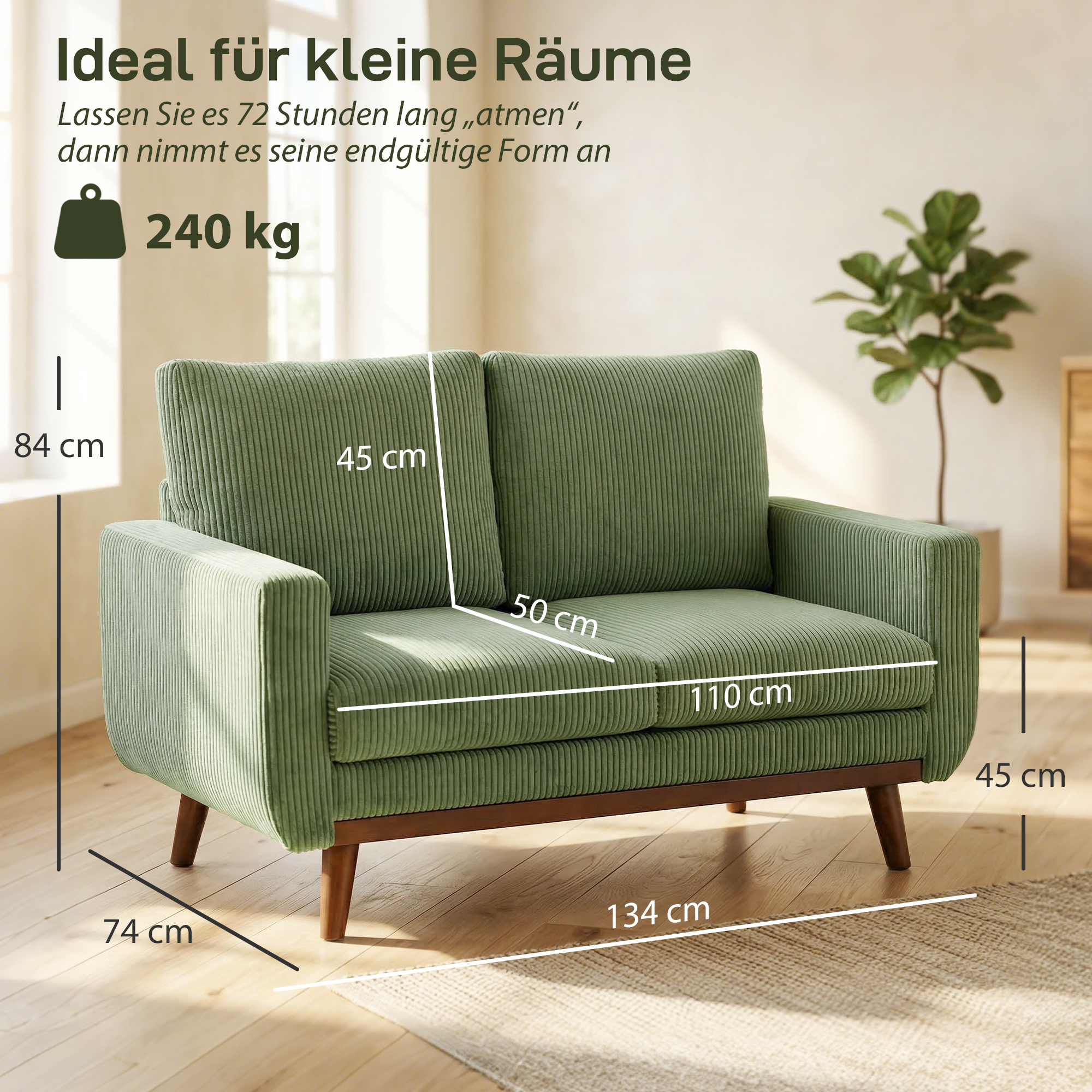 Sofa 134 cm 2