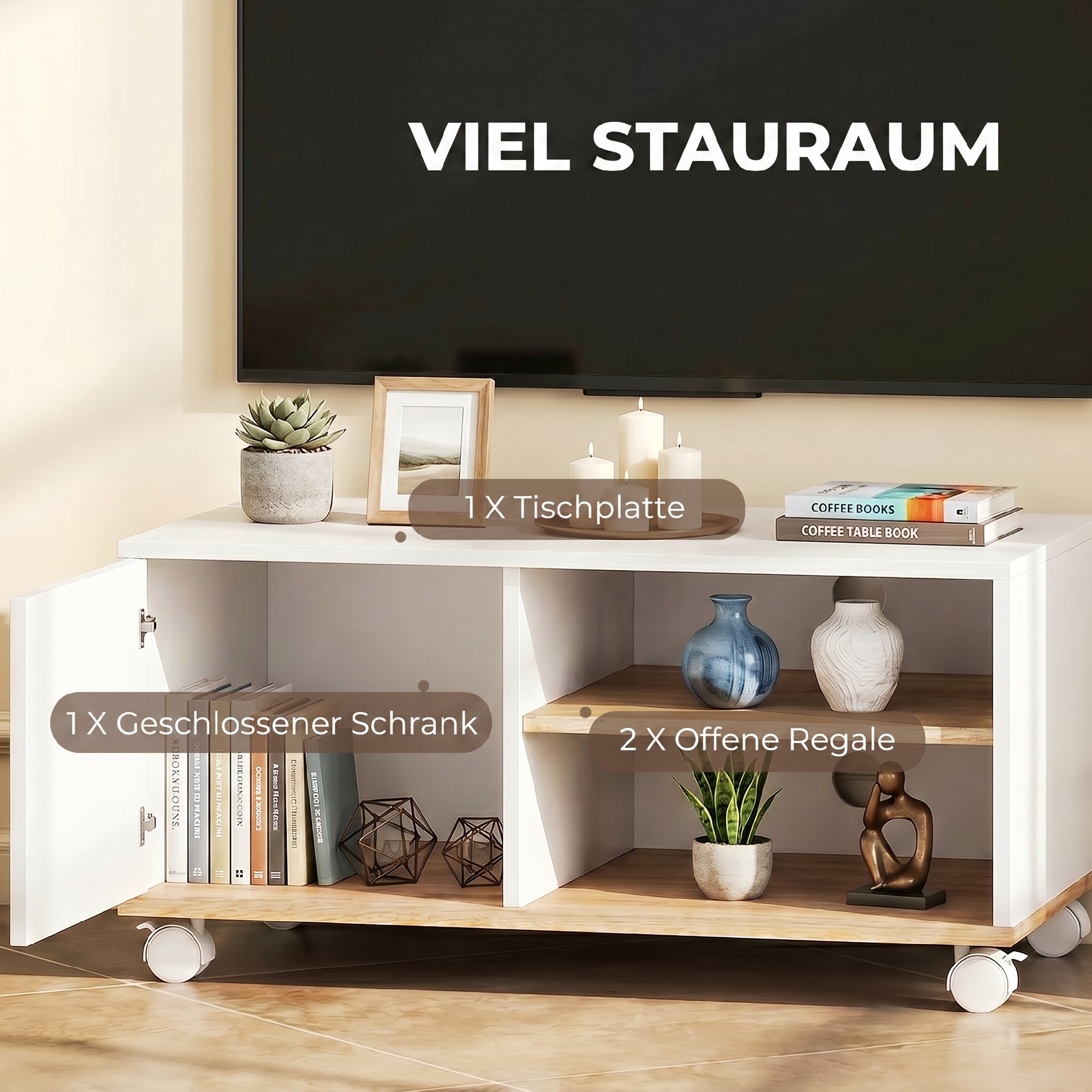 TV stovas 80 x 45 x 41 cm 3
