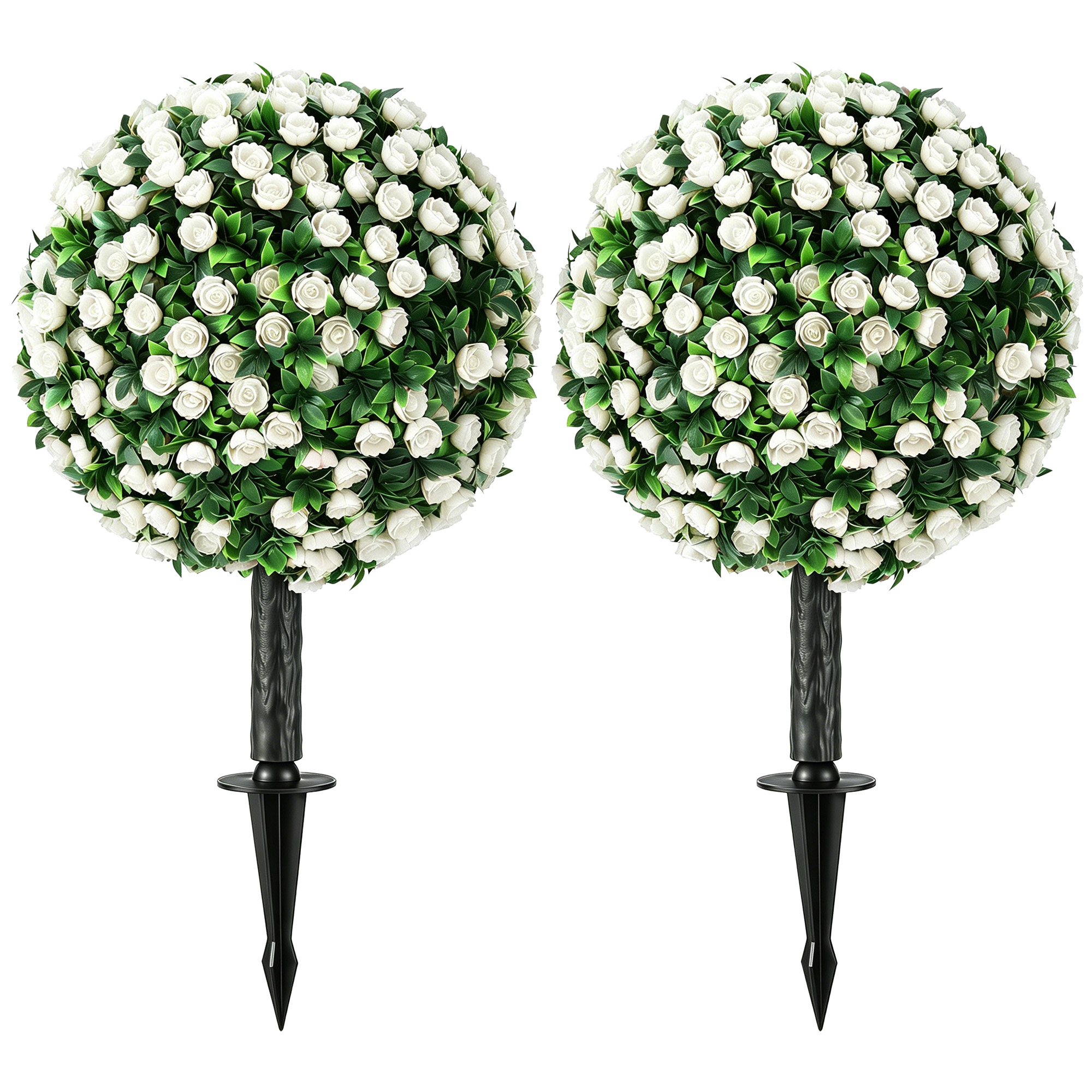 Dirbtinės rožių sferos 55 cm 2 vnt.
