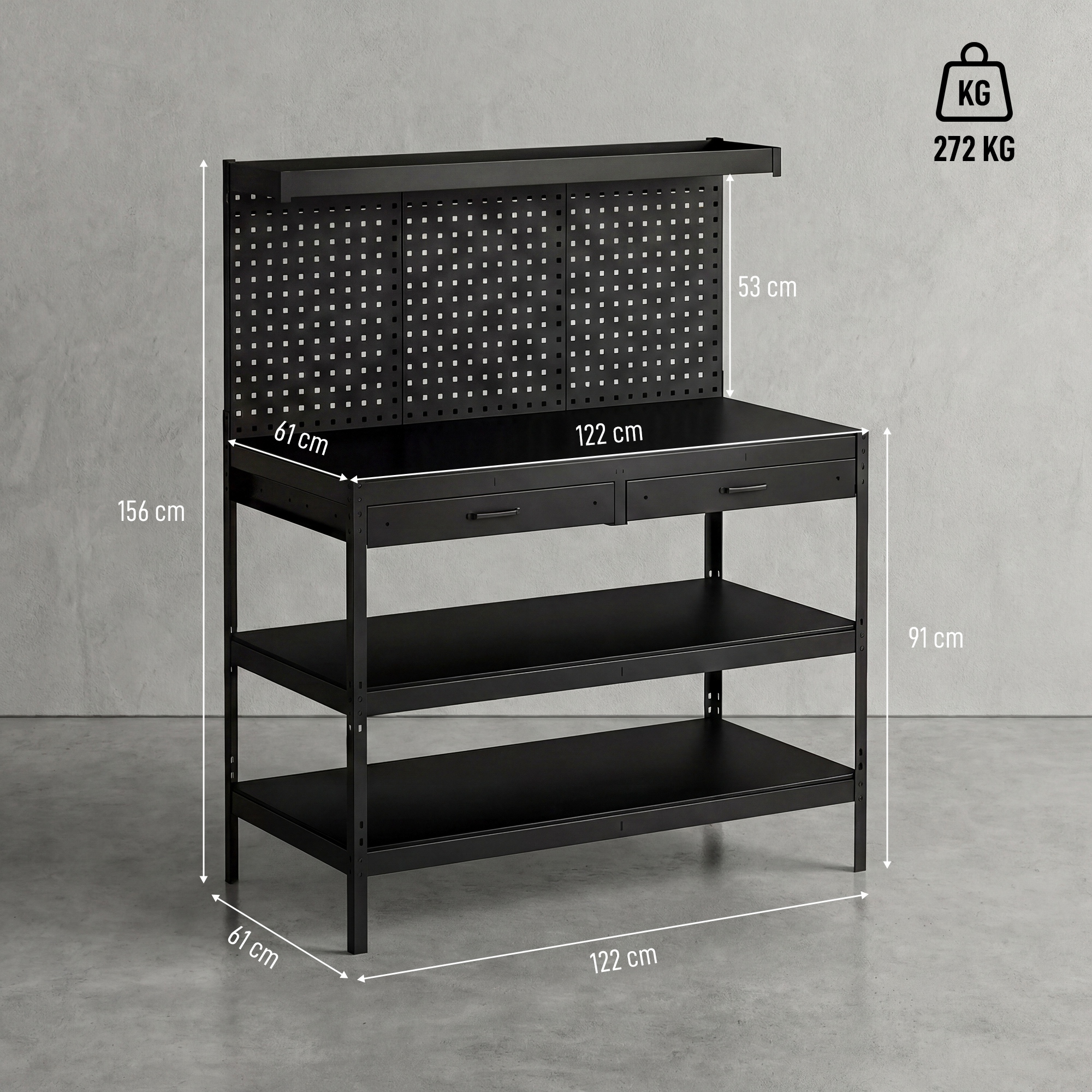 Darbastalis 122 x 61 x 156 cm 2