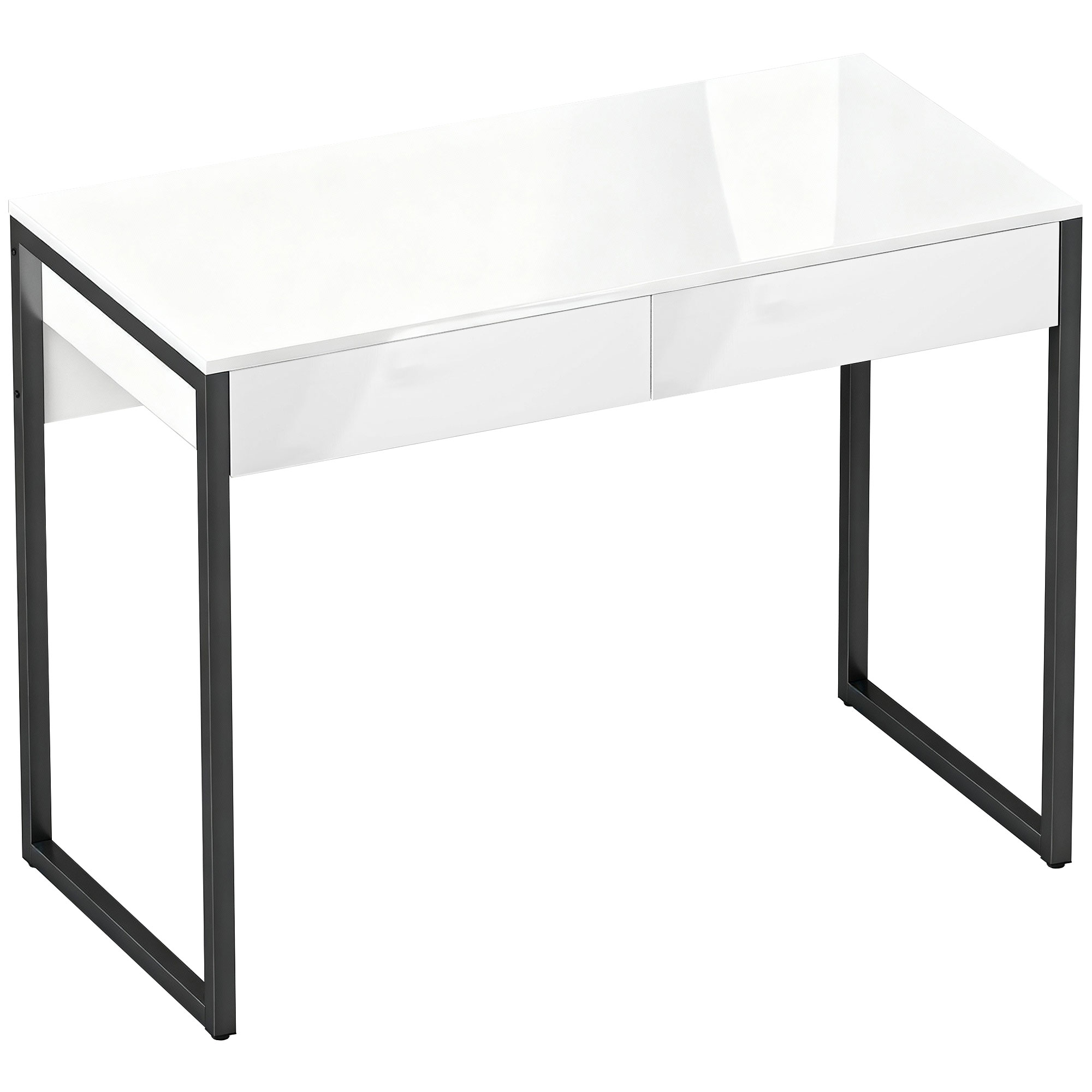 Rašomasis stalas su 2 stalčiais, 100 × 50 × 75 cm