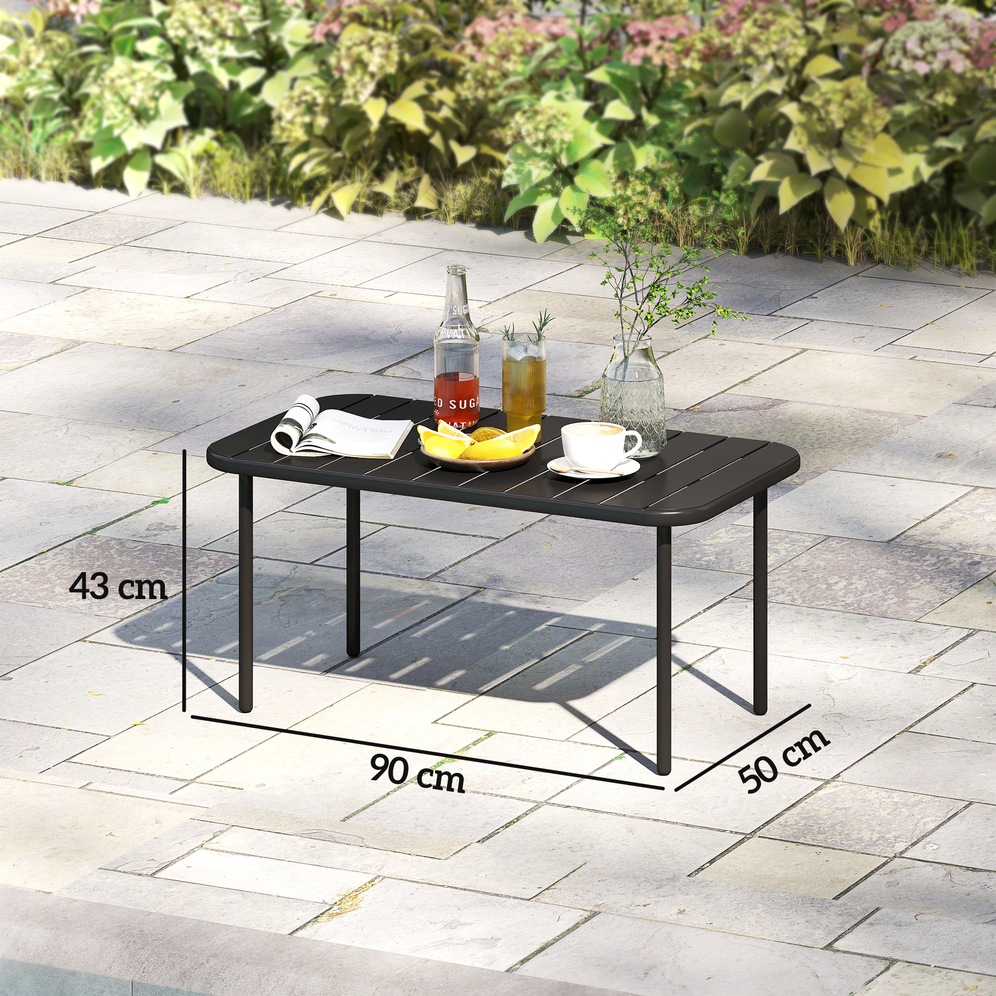 Lauko staliukas 90 x 50 x 43 cm 2