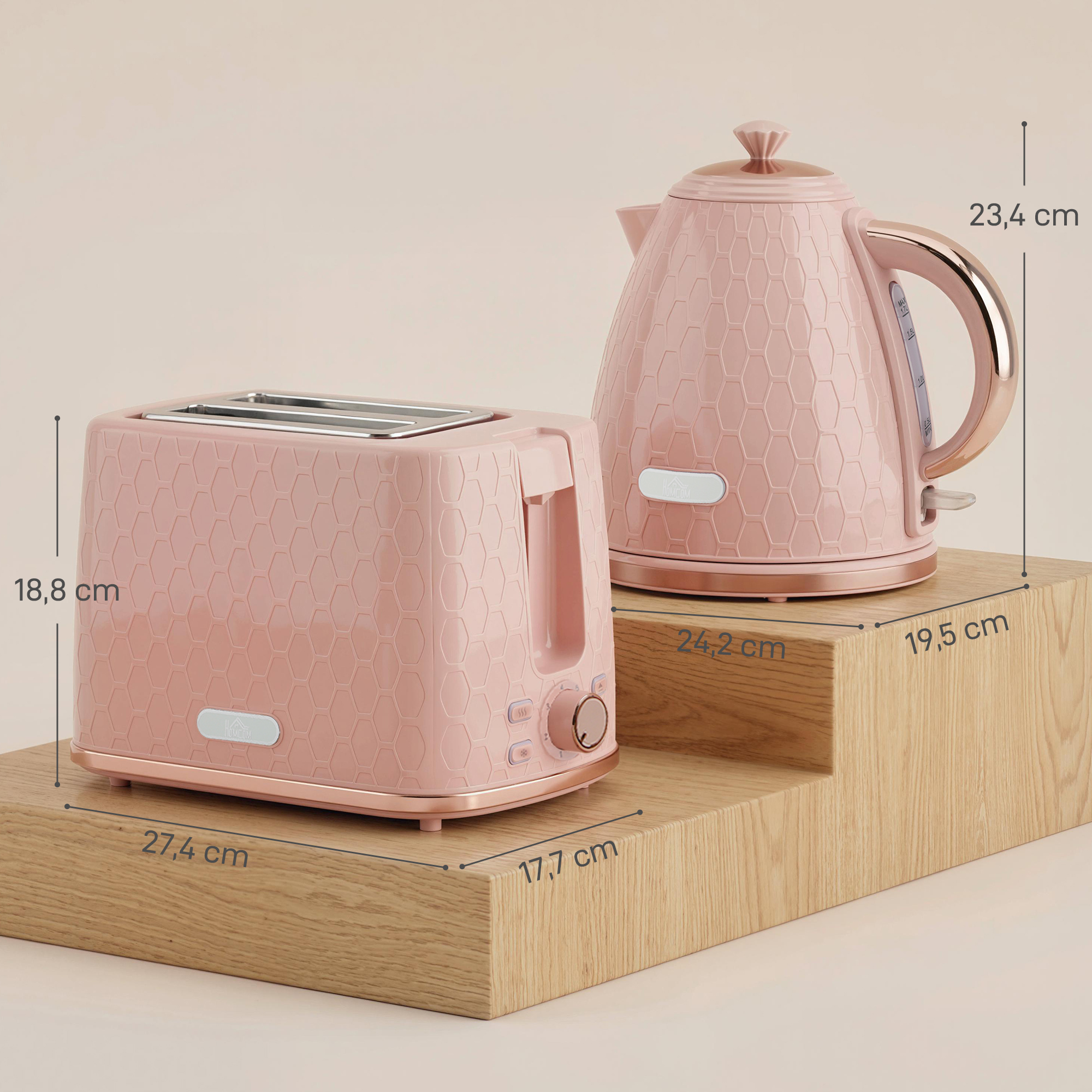 Virdulys ir tosteris 1,7 l 2 vnt. 2