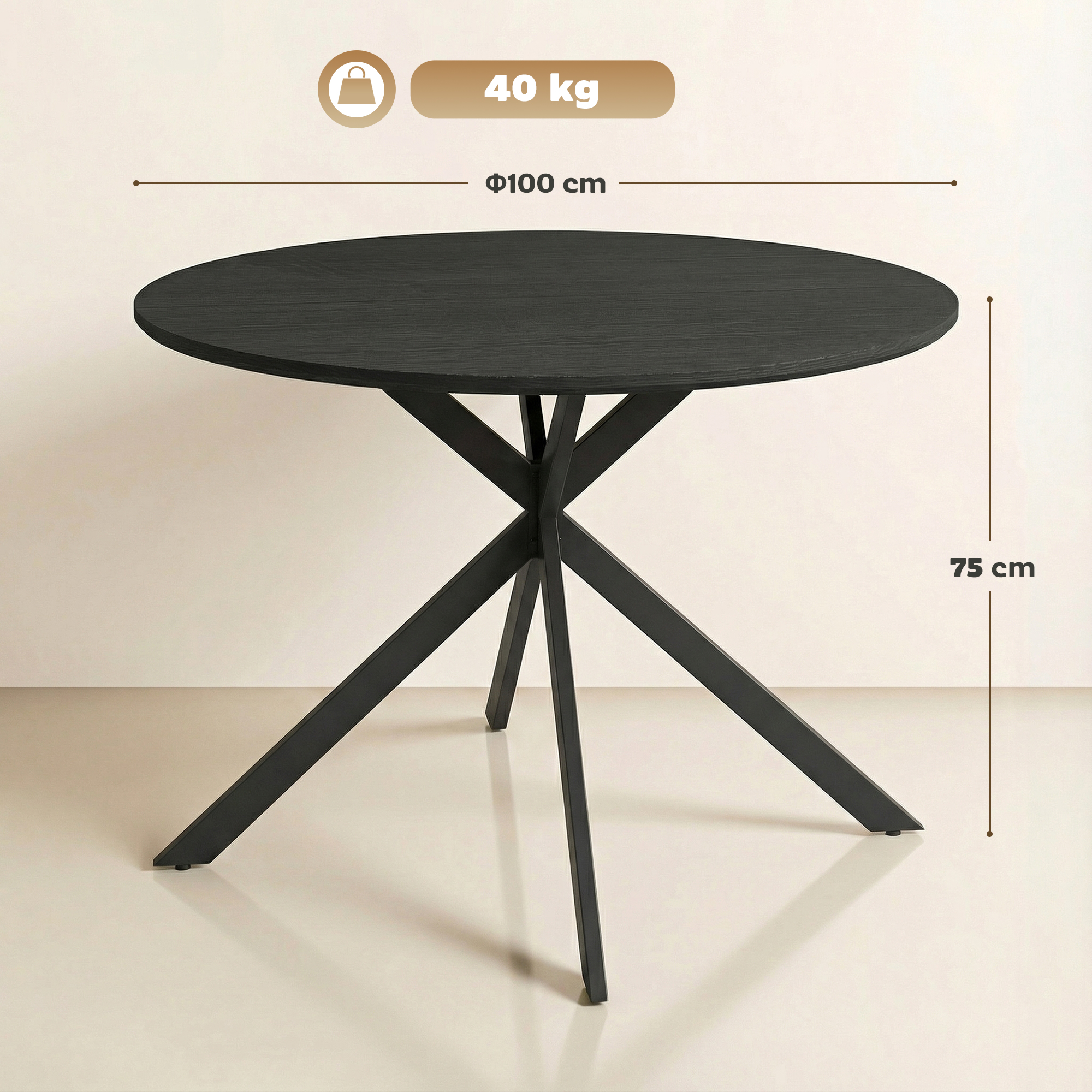Valgomasis stalas Ø100 cm 2