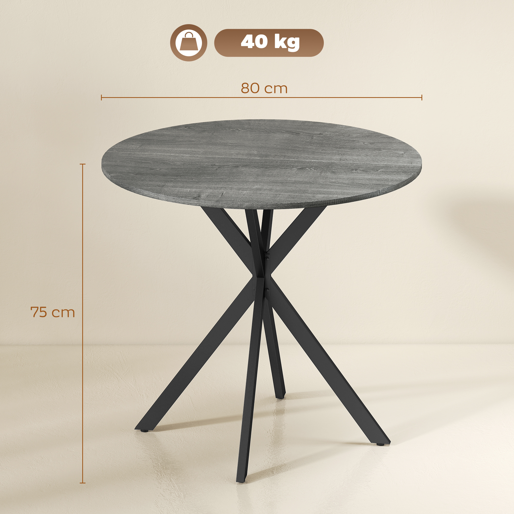 Valgomasis stalas Ø80 cm 2