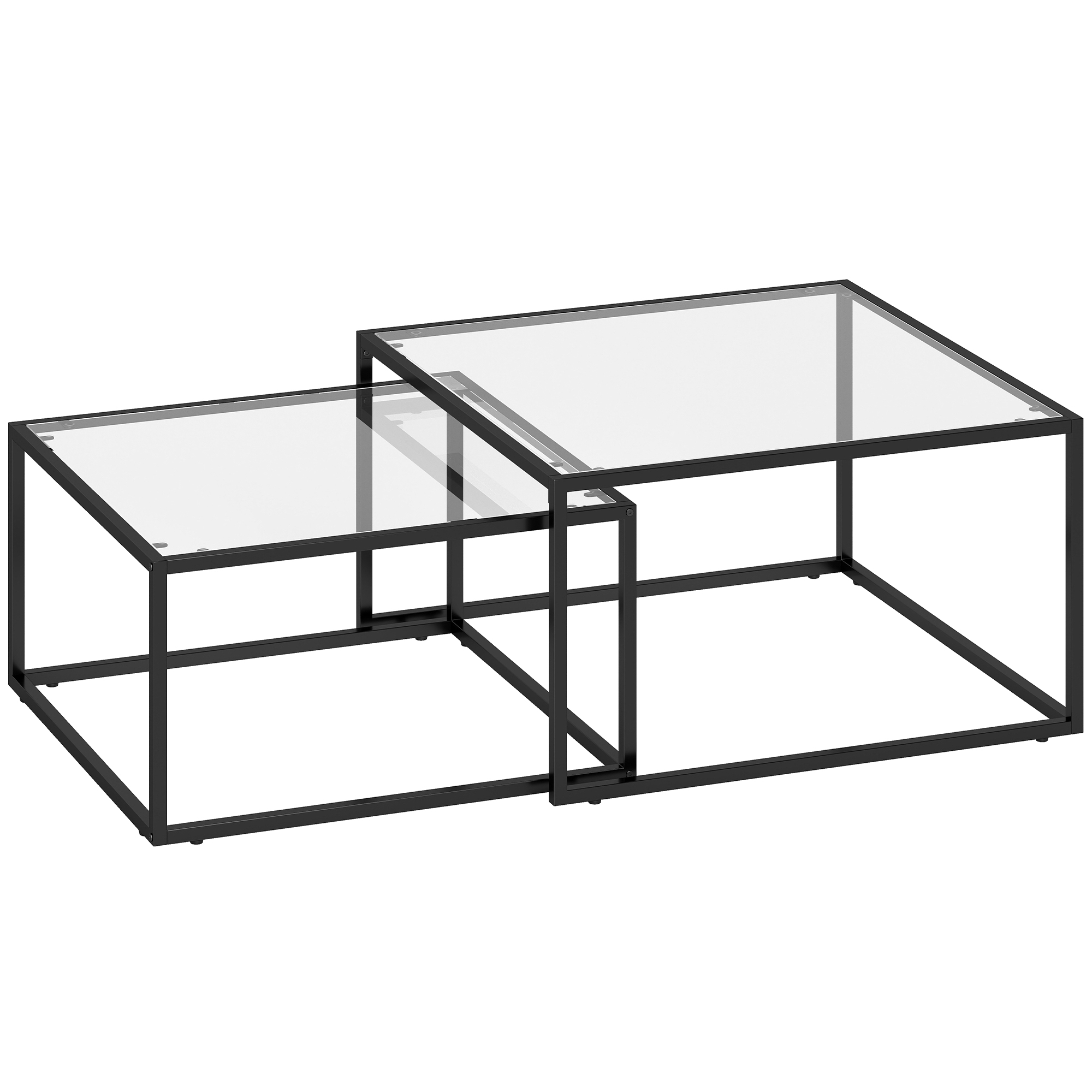 Žurnalinis staliukas 75x75/65x65 cm 2 vnt.