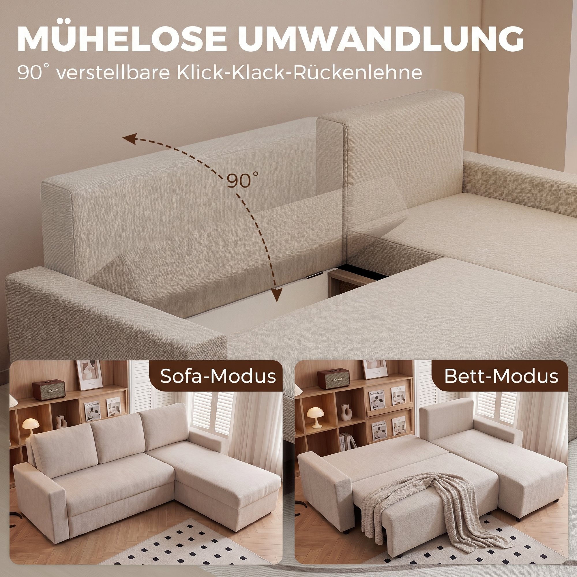 Kampinė sofa 226 x 125 x 86 cm 3