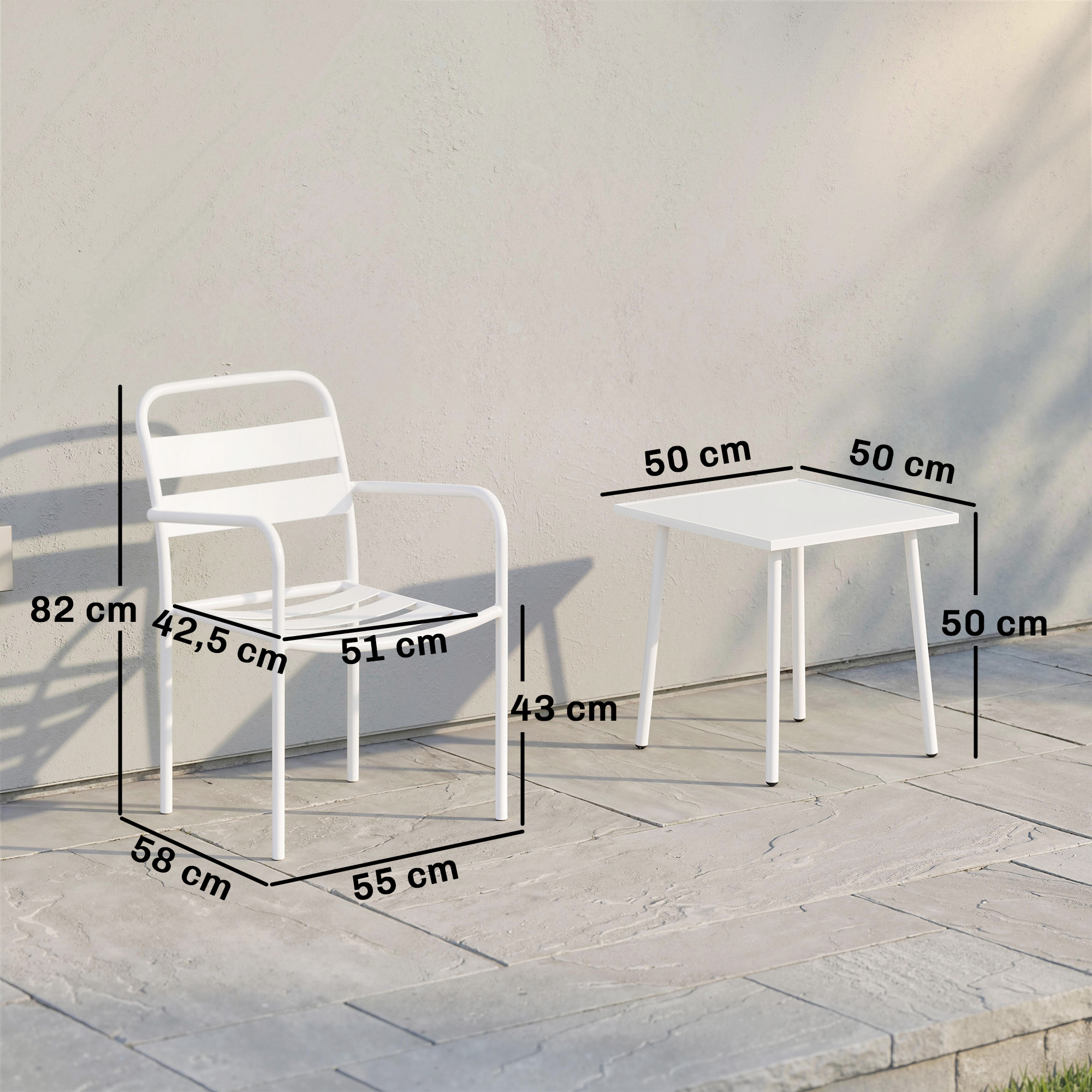 Bistro rinkinys 50×50 cm 3 vnt. 2