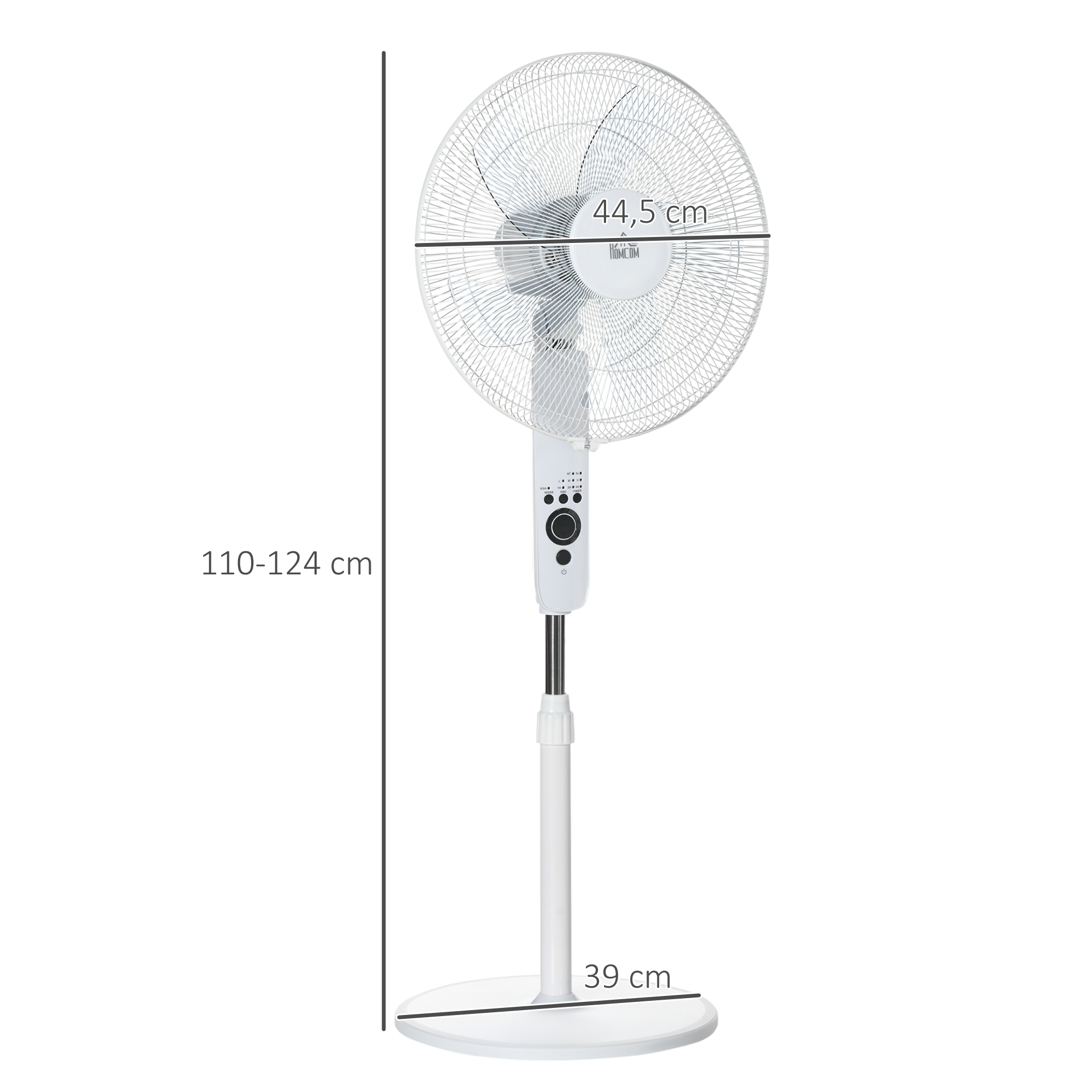 Pastatomas ventiliatorius Ø44,5 x H110-124 cm 2