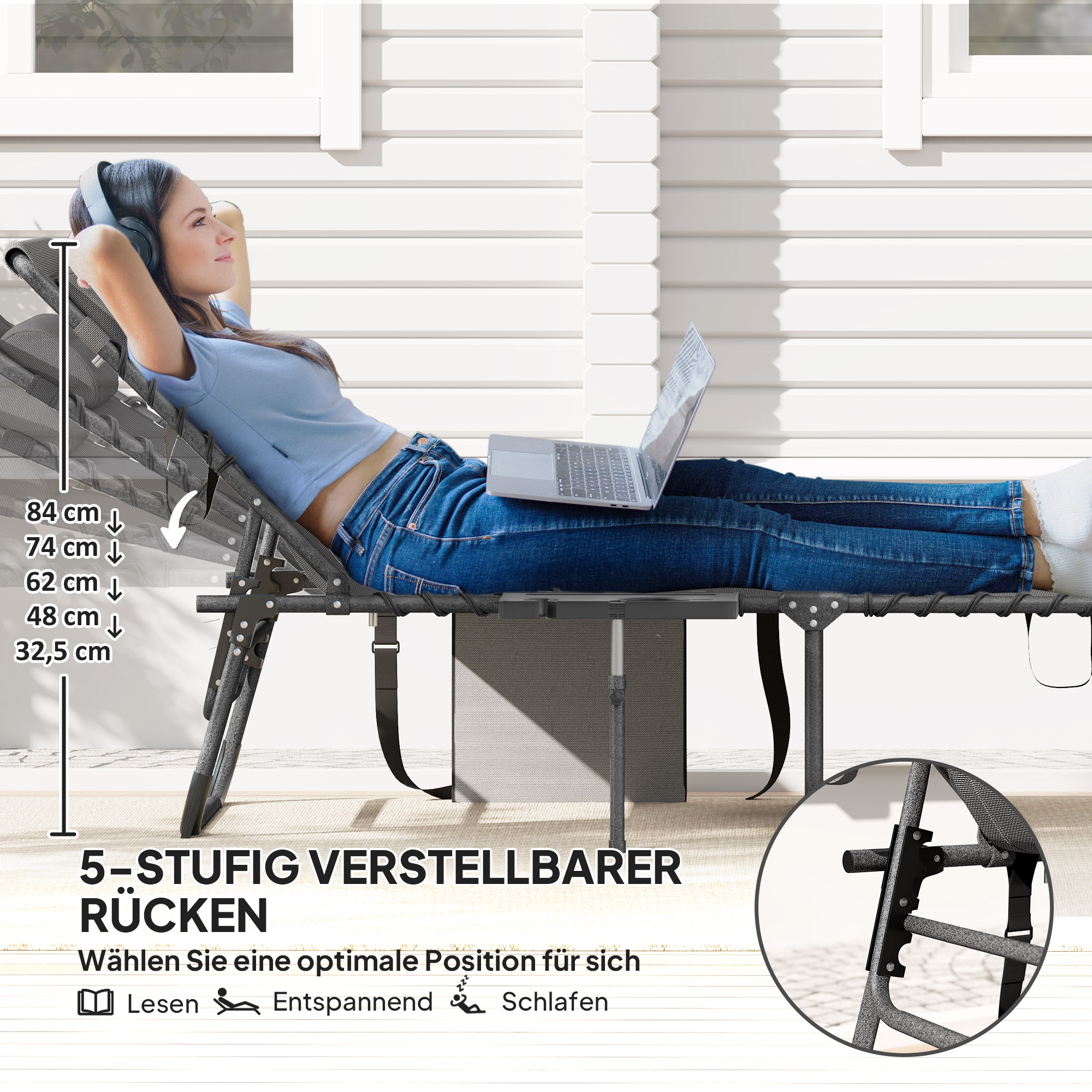 Sodo gultas 60 × 190 cm 3