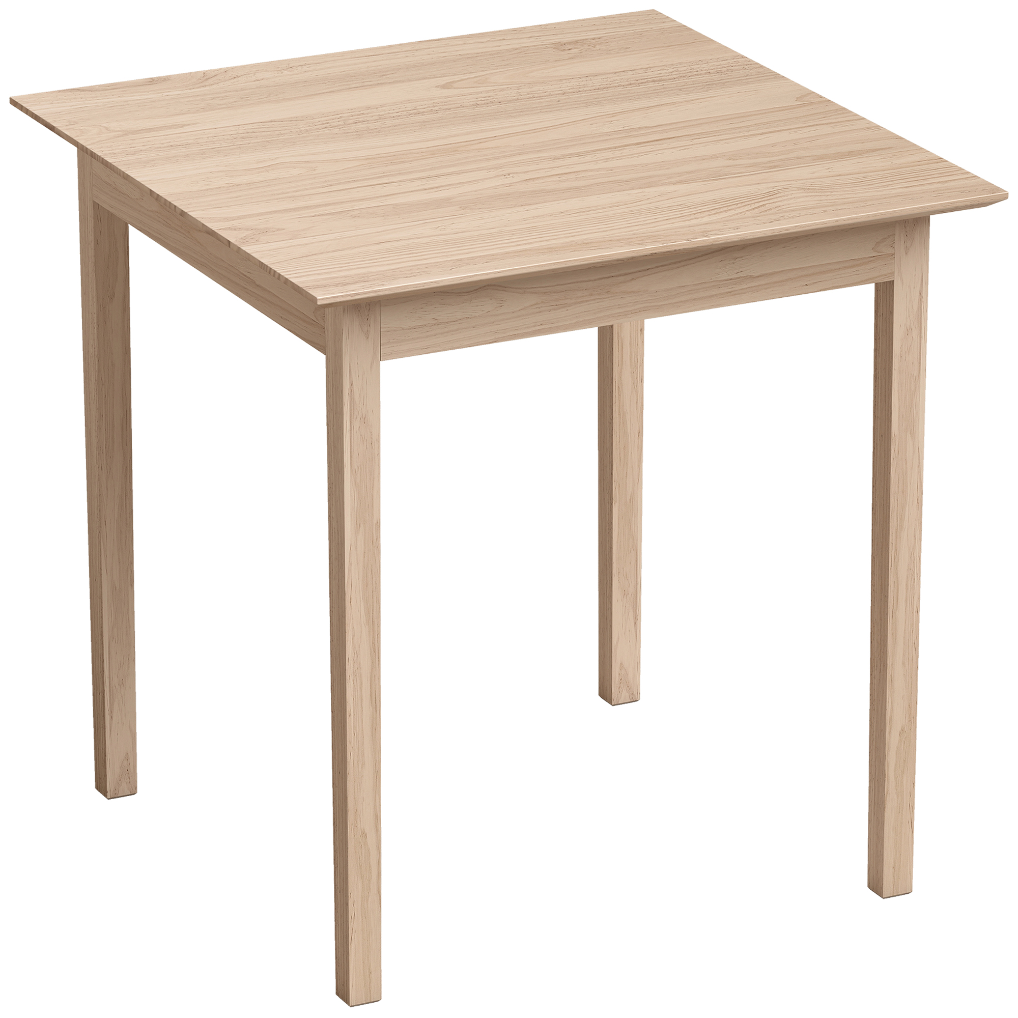 Valgomojo stalas kvadratinis, baltas, 75 x 75 x 76 cm
