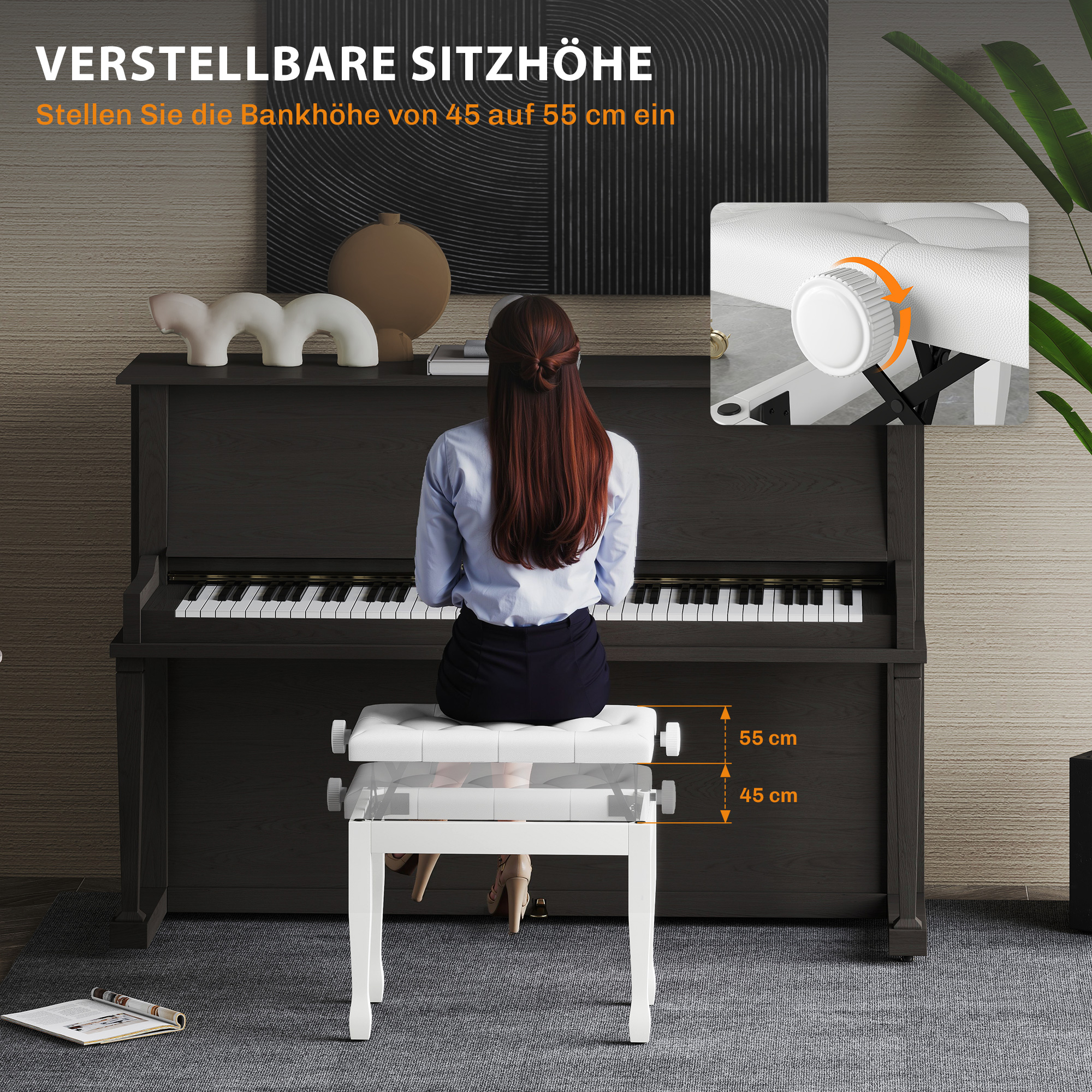 Pianino suoliukas 64 x 35 x 45-55 cm 3