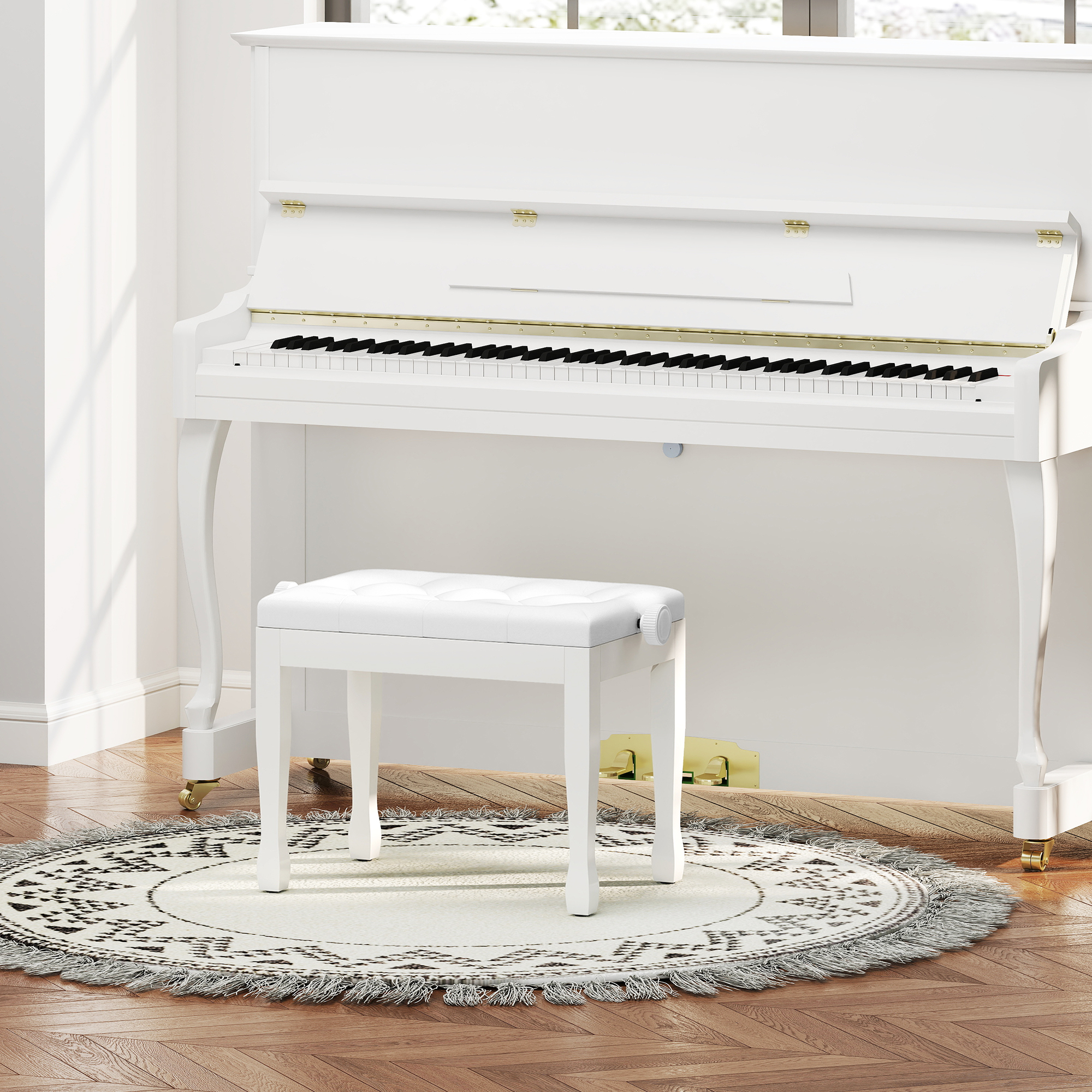 Pianino suoliukas 64 x 35 x 45-55 cm