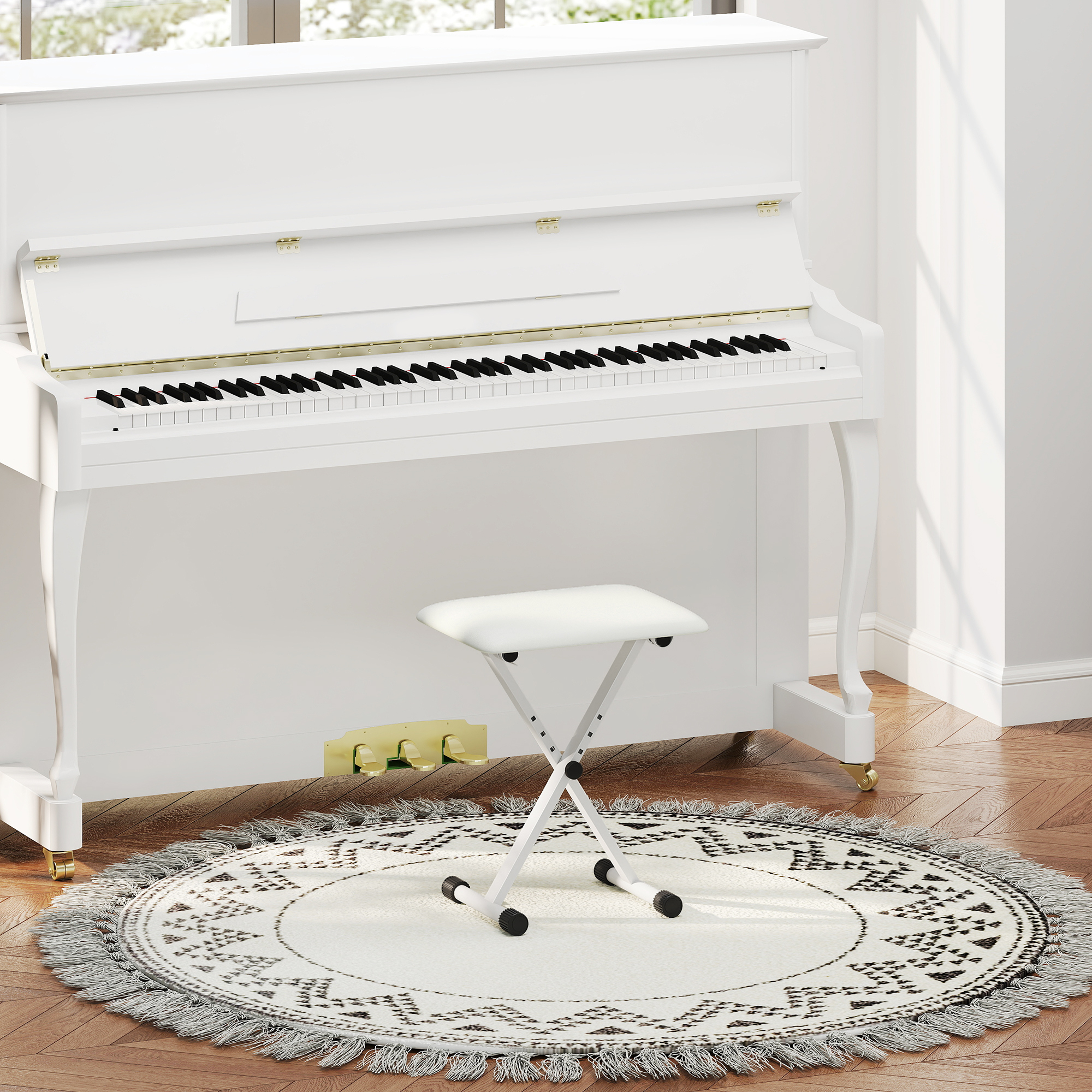 Pianino suoliukas 39 x 29 x 37–47 cm