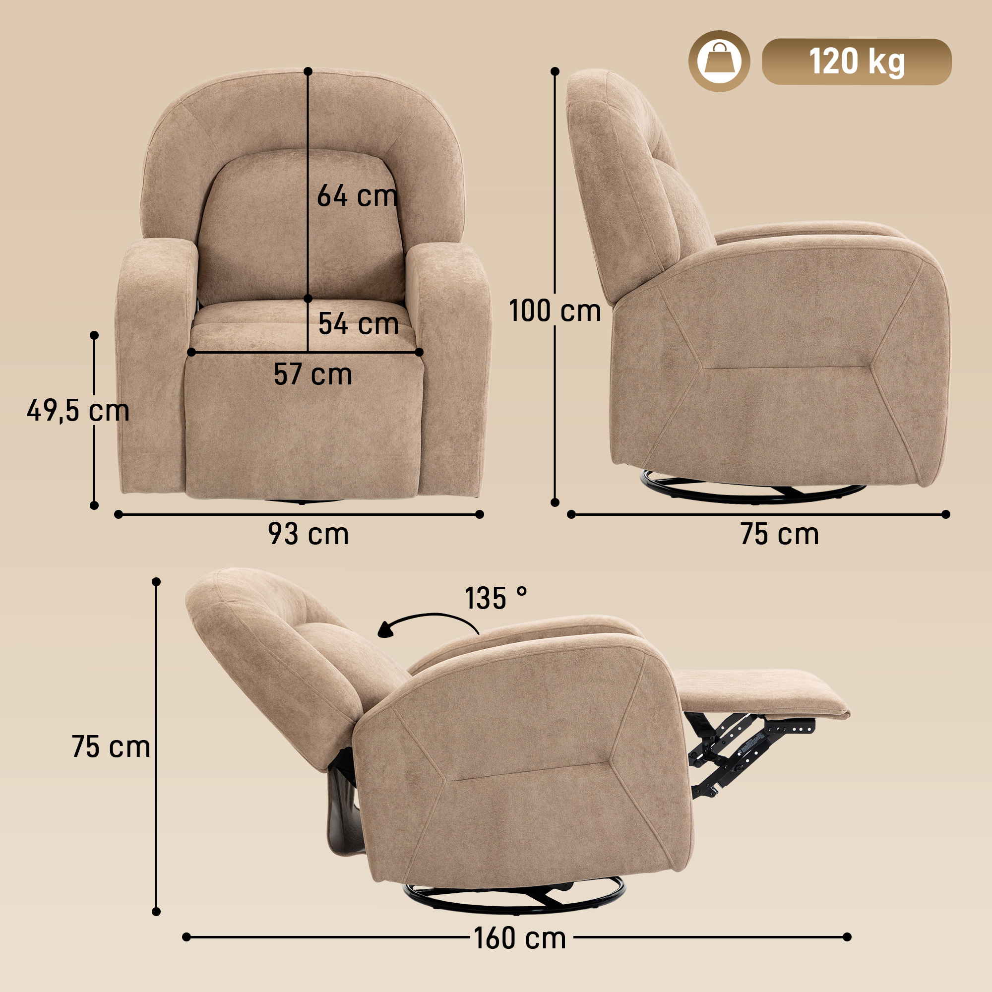 Fotelis Khaki 2