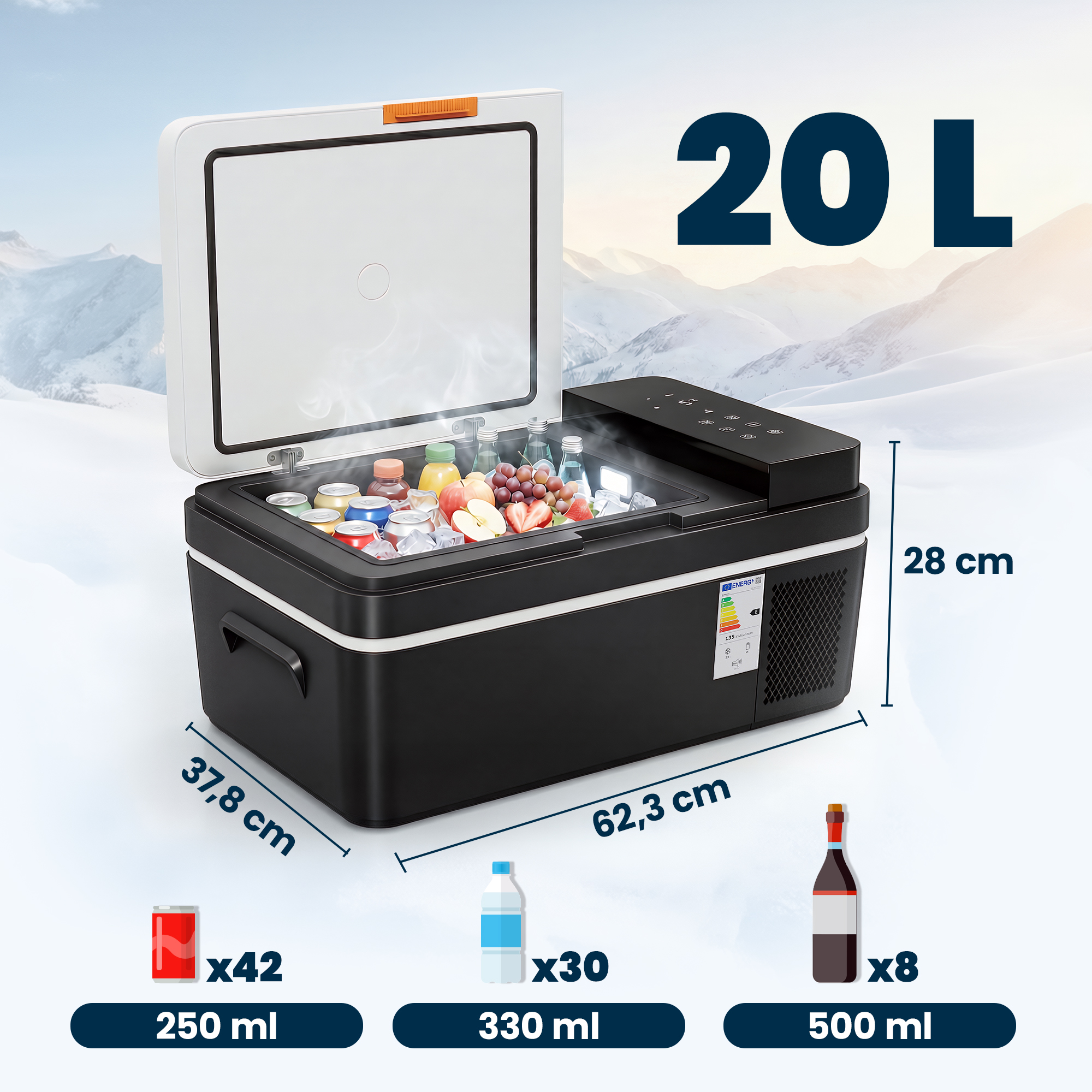 Kompresorinė šaldymo dėžė 20 l 2