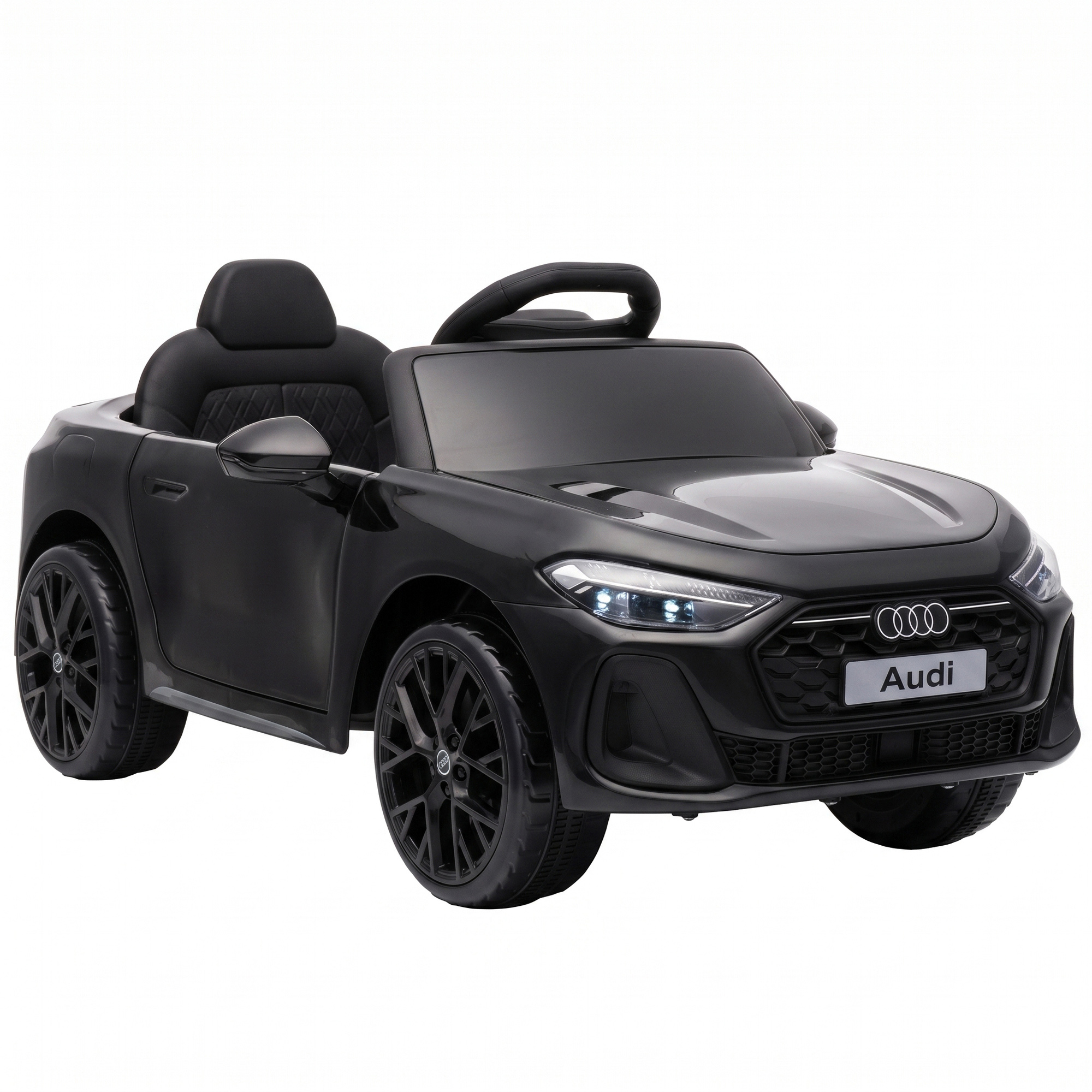 Bērnu elektromobilis Audi A5L ar tālvadības pulti, melns, 101 × 55 × 43 cm