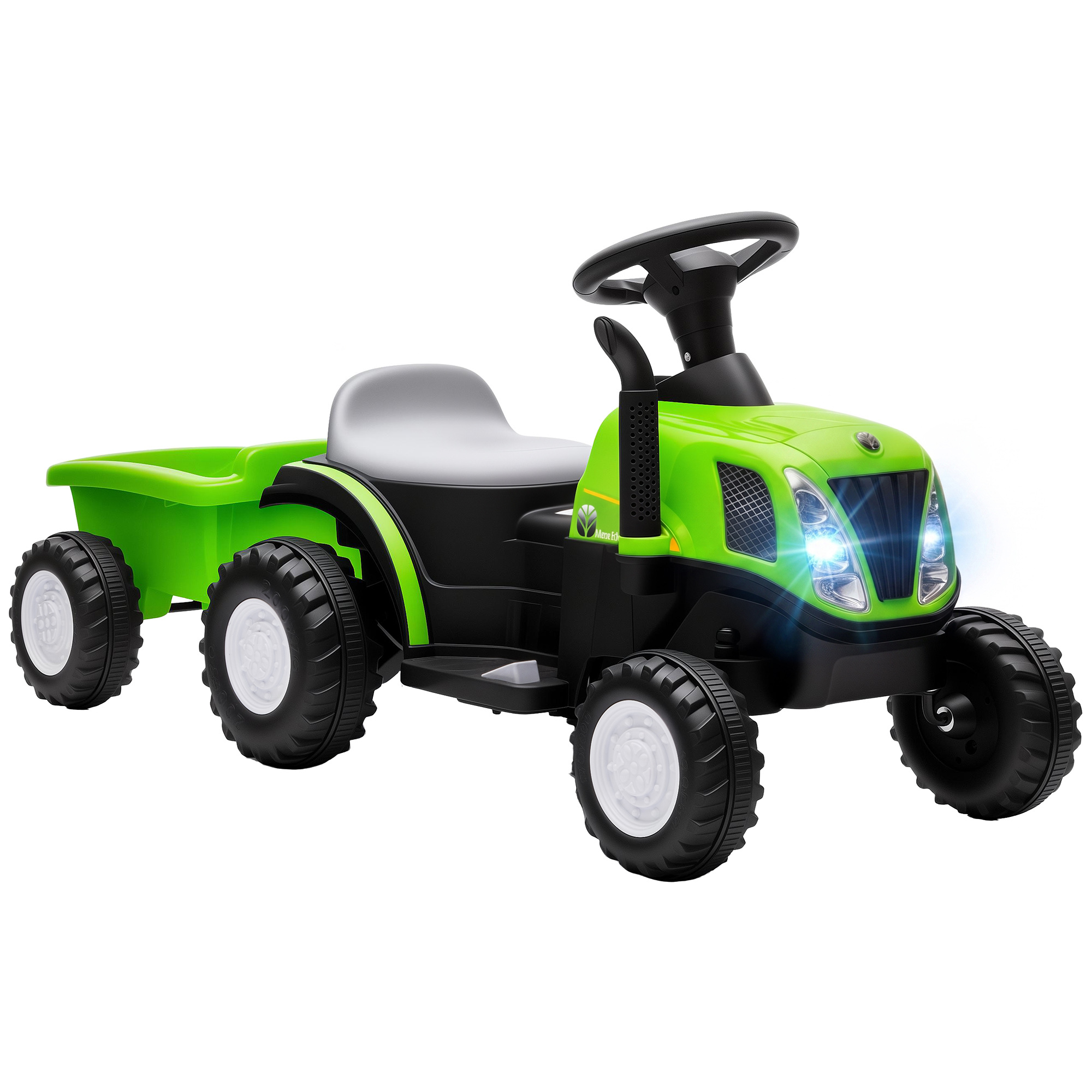 Elektriskais bērnu traktors ar noņemamu aizmugurējo