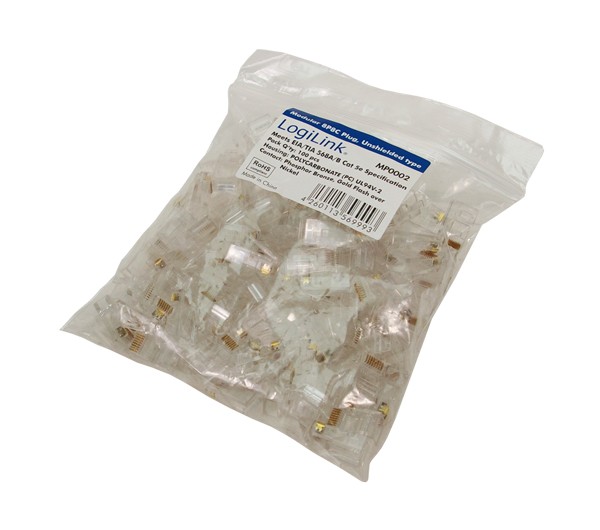 Priedas logilink rj45, 100 vnt