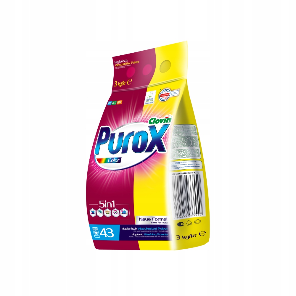 Purox skalbimo milteliai, 3 kg