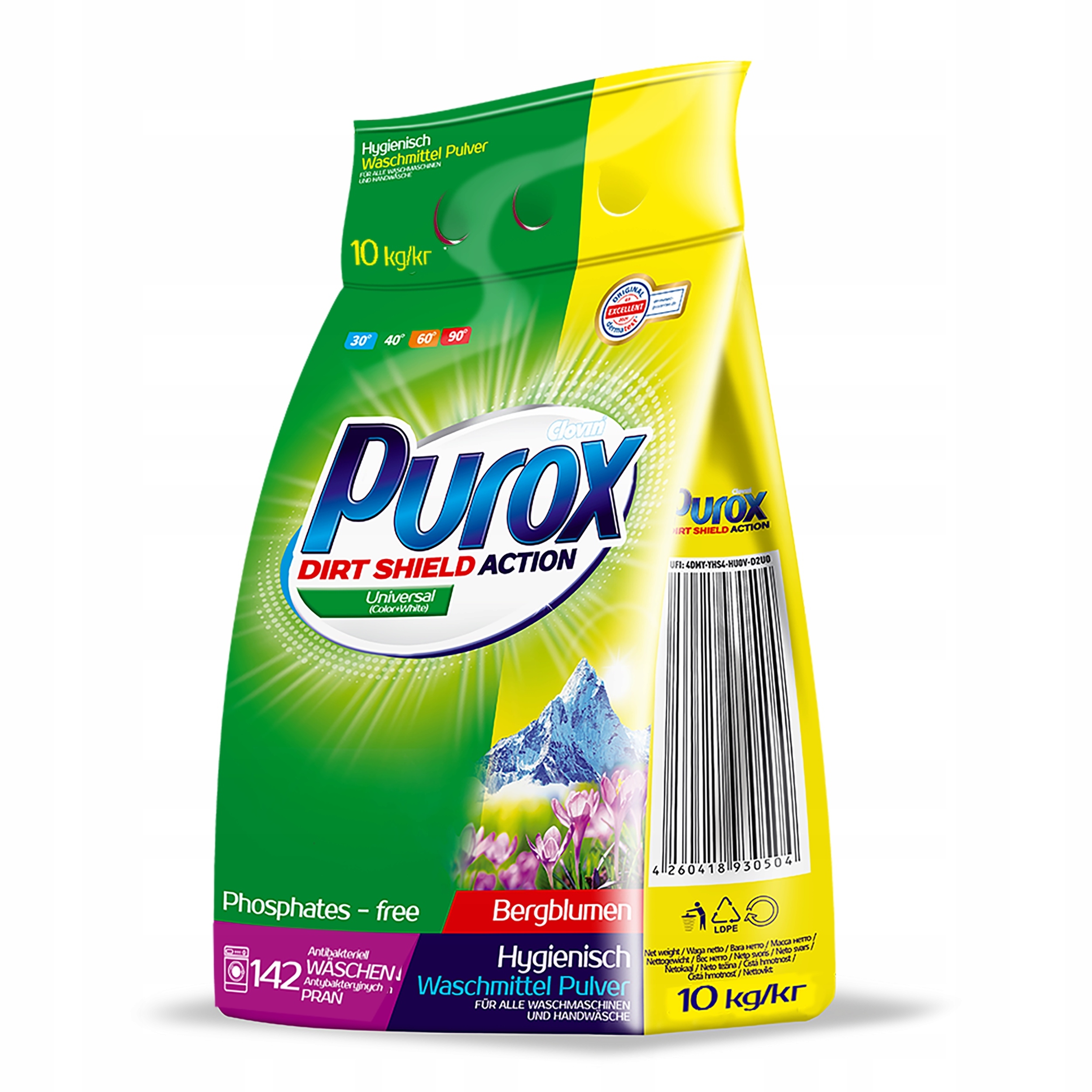 Purox skalbimo milteliai, 10 kg