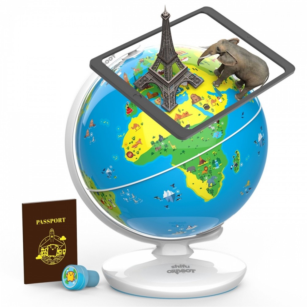 Shifu orboot, earth ar globe, tyrinėkite šalis, kultūras, laukinę gamtą ir dar daugiau