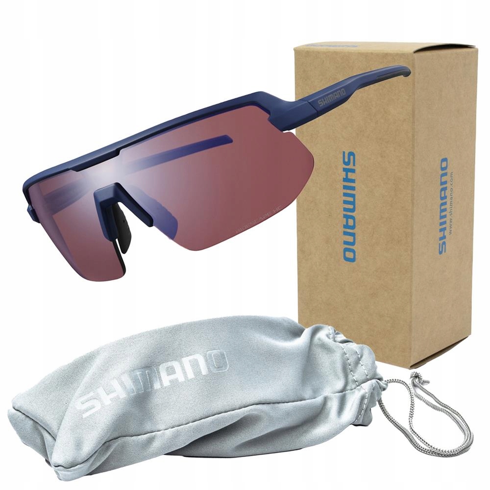 Sportiniai akiniai Shimano Twinspark CE-TSPK2, mėlyni/raudoni