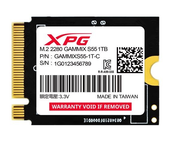 Ssd vidinis kietasis diskas adata xpg gammix s55 (sgammixs55-1t-c)