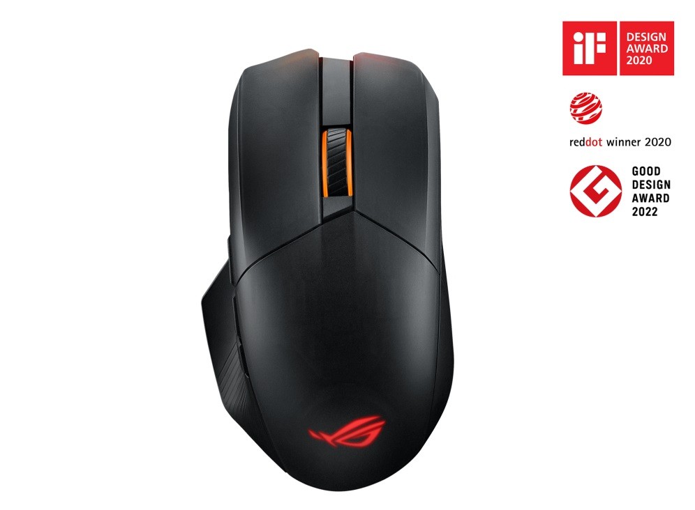 Belaidė pelė asus rog chakram x origin