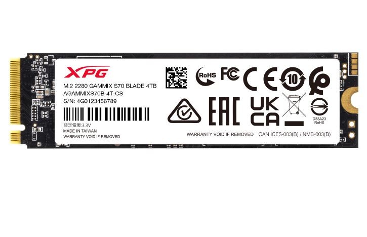 Ssd vidinis kietasis diskas adata gammix s70 blade agammixs70b-8000g-cs